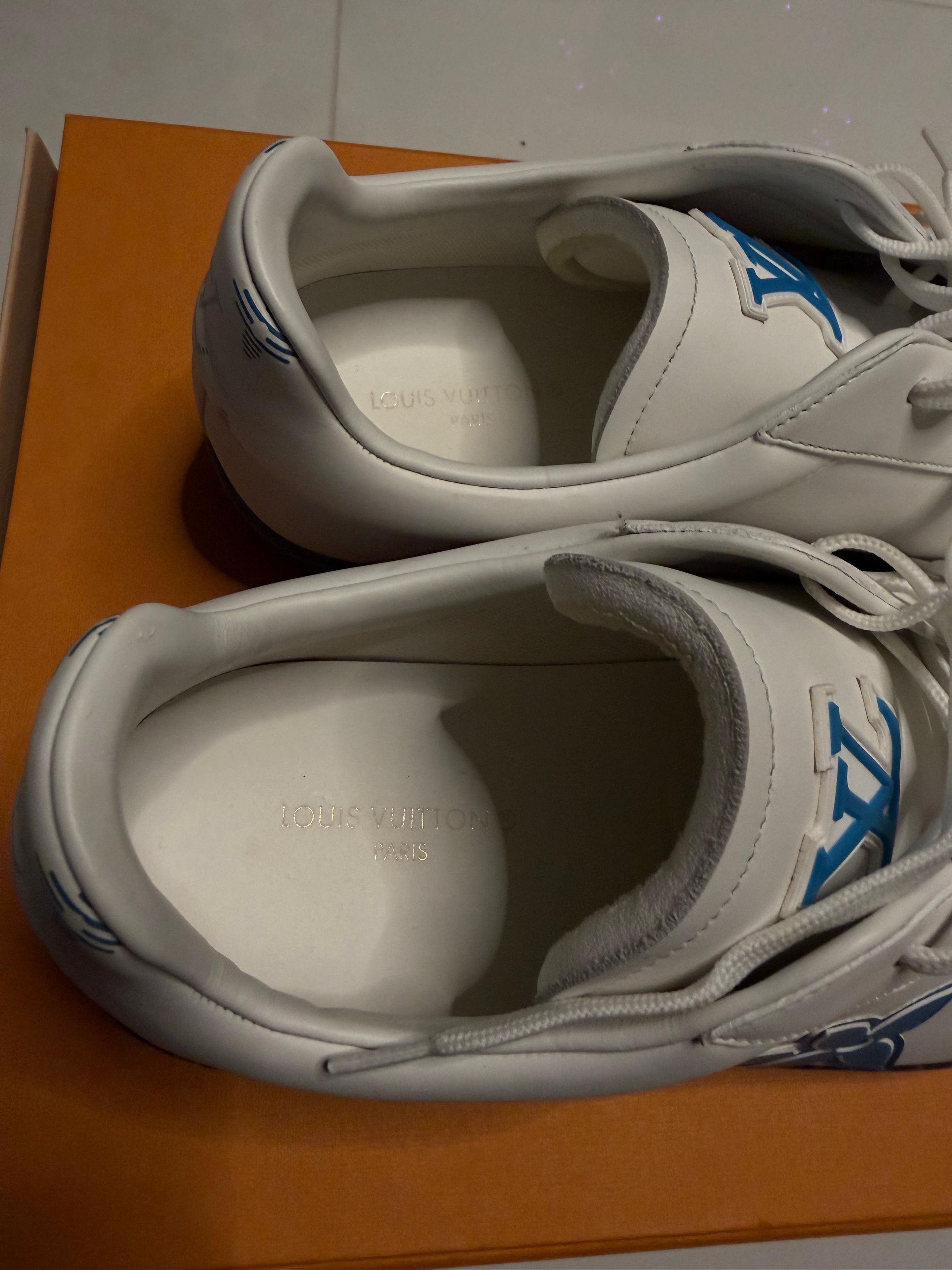Louis Vuitton Louis Vuitton - Luxembourg Samothrace Sneaker white/blue 44 Size US 11 / EU 44 - 10 Thumbnail