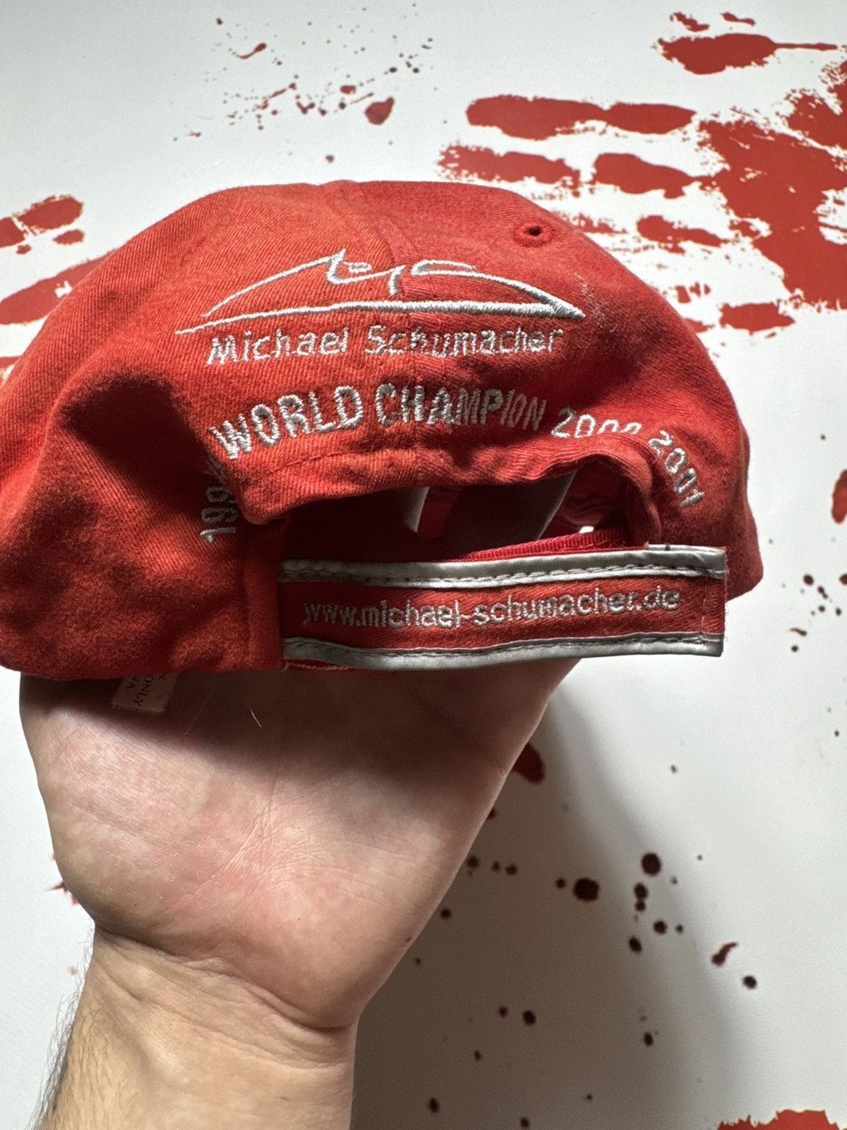 Ferrari × Formula 1 × Vintage vintage cap formula 1 ferarri michael schumaher world champ Size ONE SIZE - 4 Thumbnail