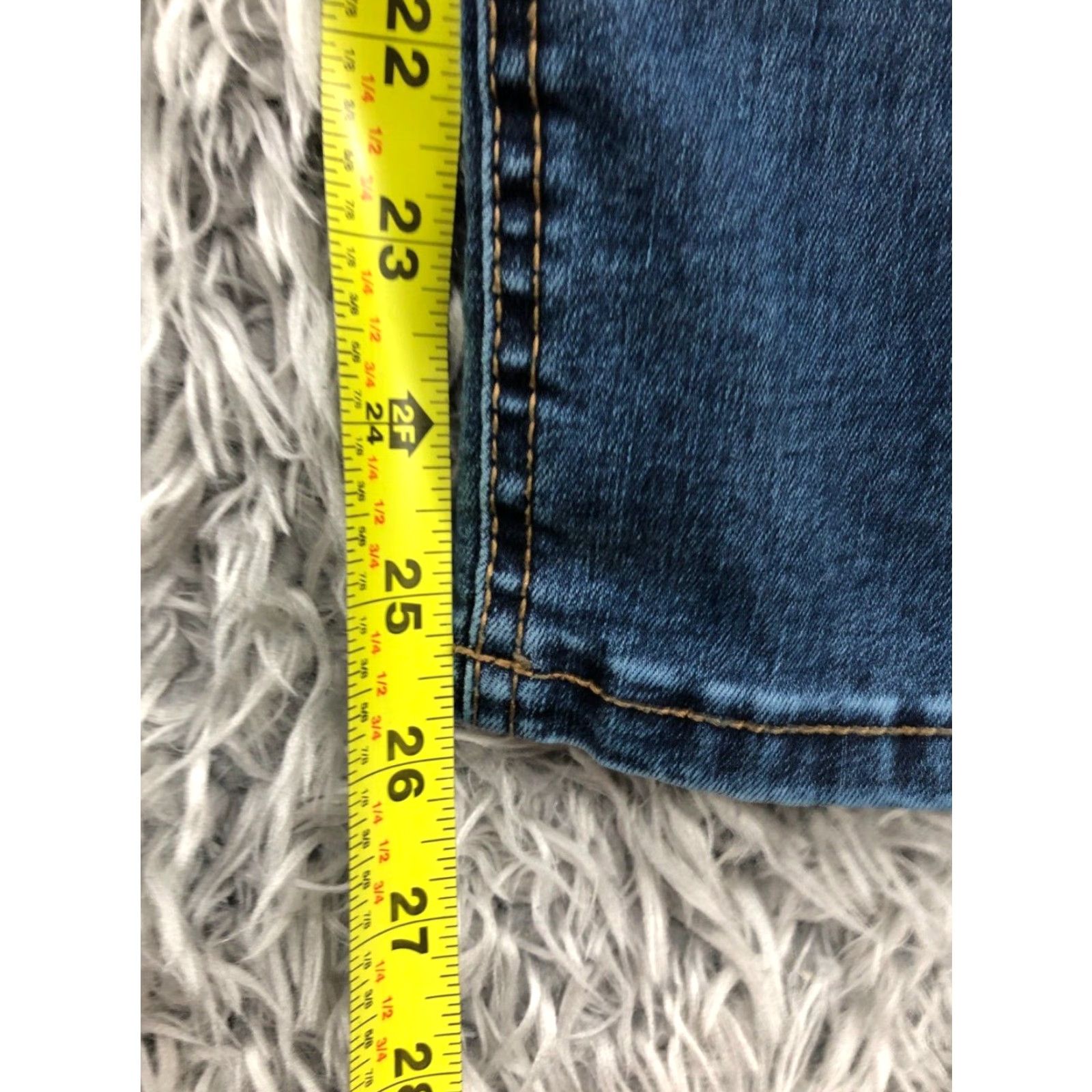 Vintage No Boundaries Jeans Womens Size L Super High Rise Medium Wash Blue Size 36" / US 14 / IT 50 - 3 Thumbnail