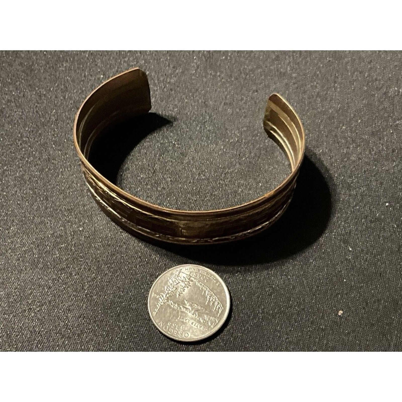 Other Copper, Sterling Greek Key Cuff Size 7 Size ONE SIZE - 5 Thumbnail