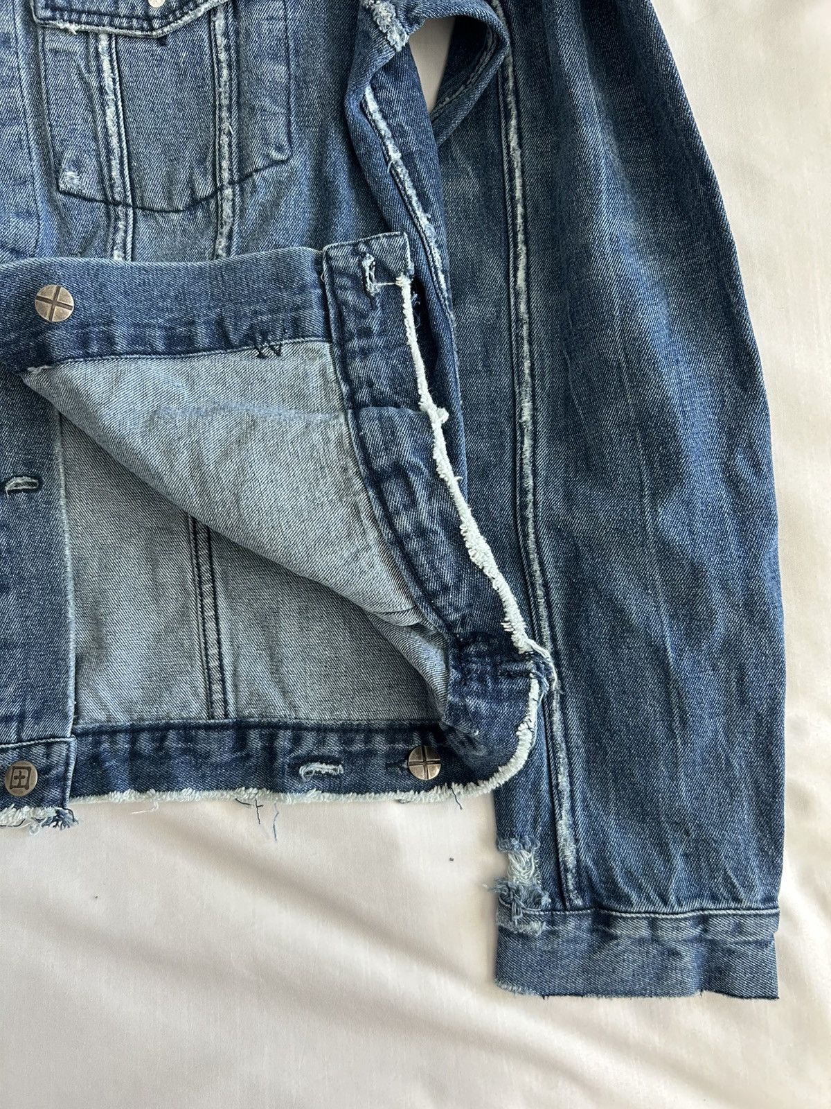 Ksubi Ksubi Distressed Classic Denim Jacket Size US XL / EU 56 / 4 - 6 Thumbnail