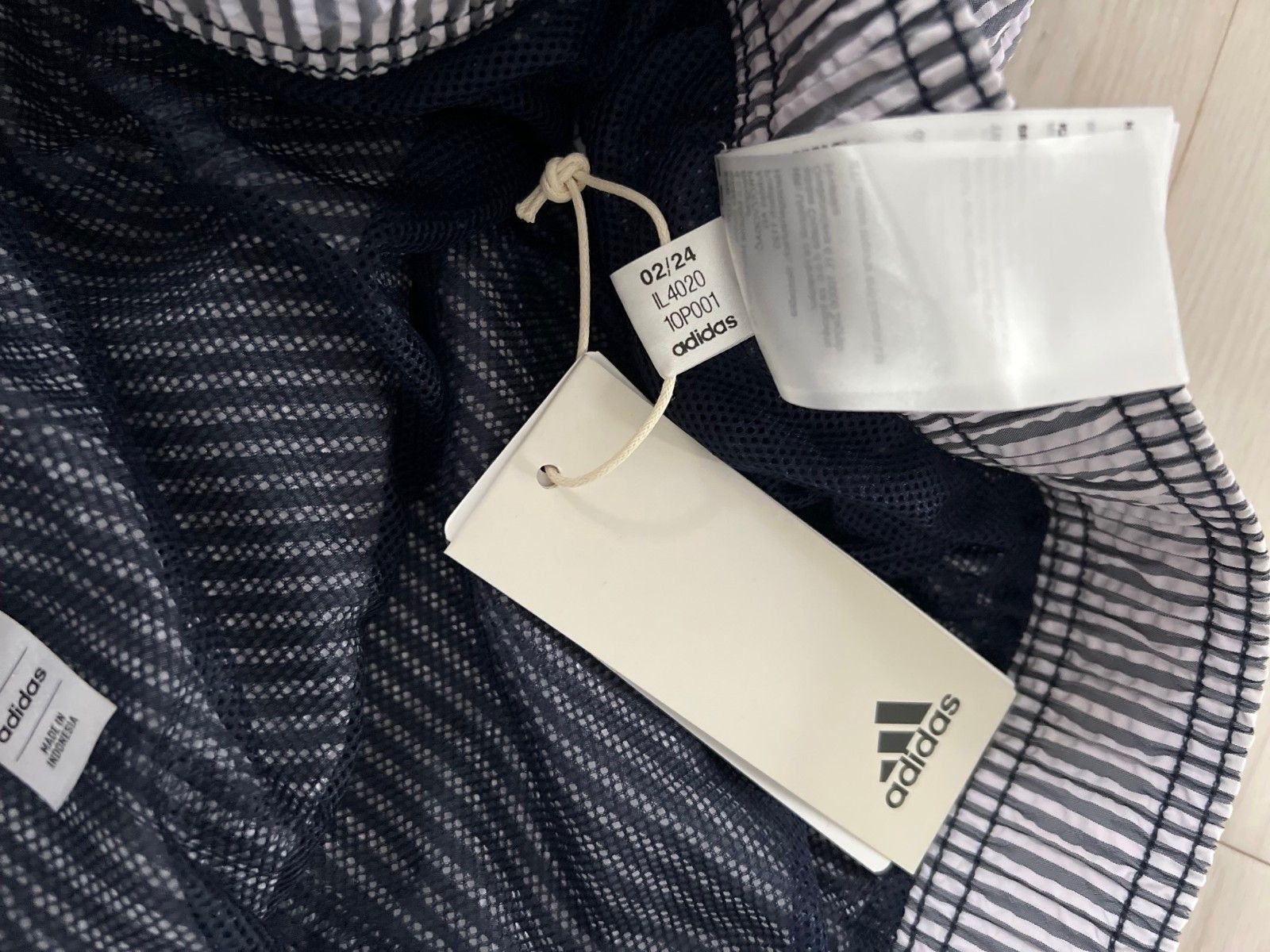 Adidas Adidas IL4020 Stripey Swim Shorts Legend Ink / White ( 3XL ) Size US 44 / EU 60 - 6 Thumbnail