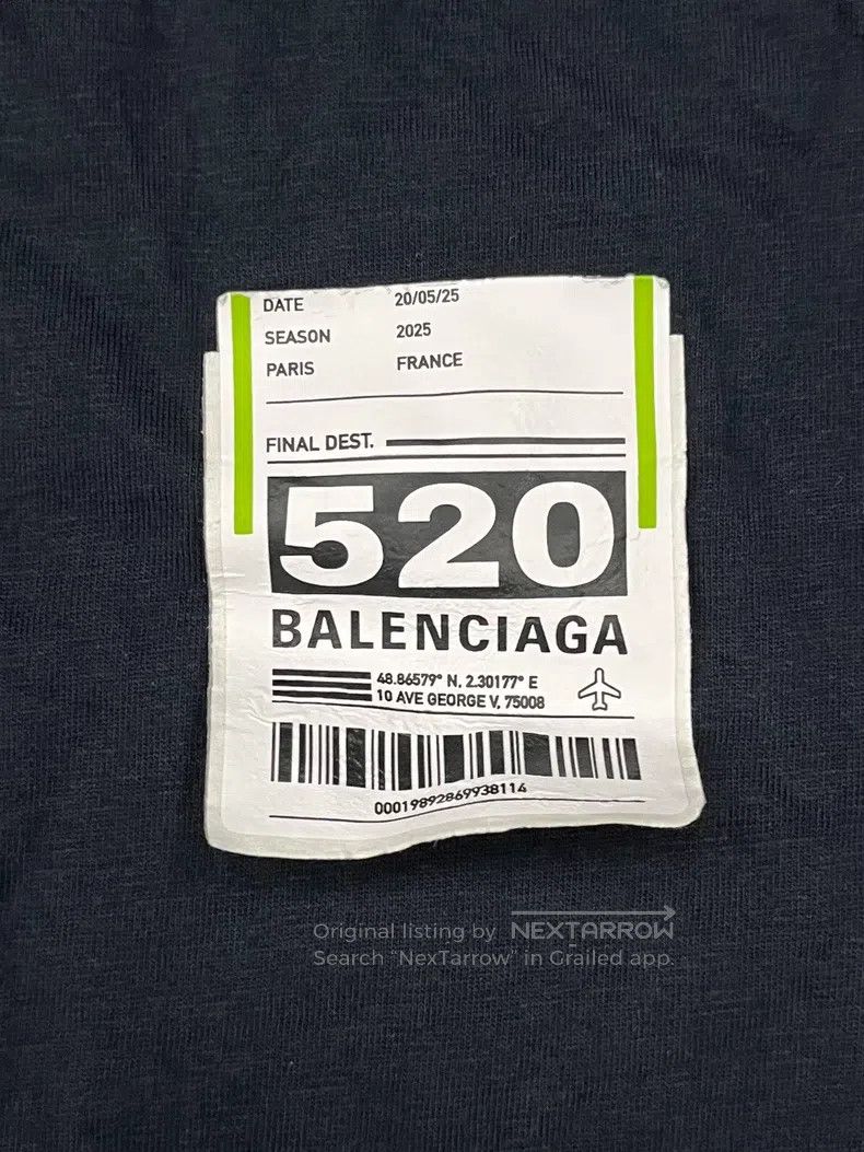 Balenciaga Balenciaga Plane Ticket 520 Limited Edition Short Sleeve T Size US M / EU 48-50 / 2 - 3 Thumbnail