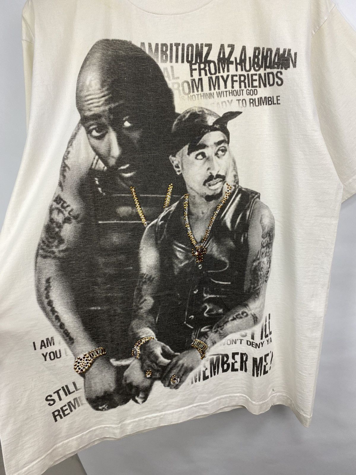 Band Tees × Rap Tees 🇺🇸 Vintage 90s Tupac Shakur Rap Makaveli T-Shirt retro Size US XL / EU 56 / 4 - 4 Thumbnail