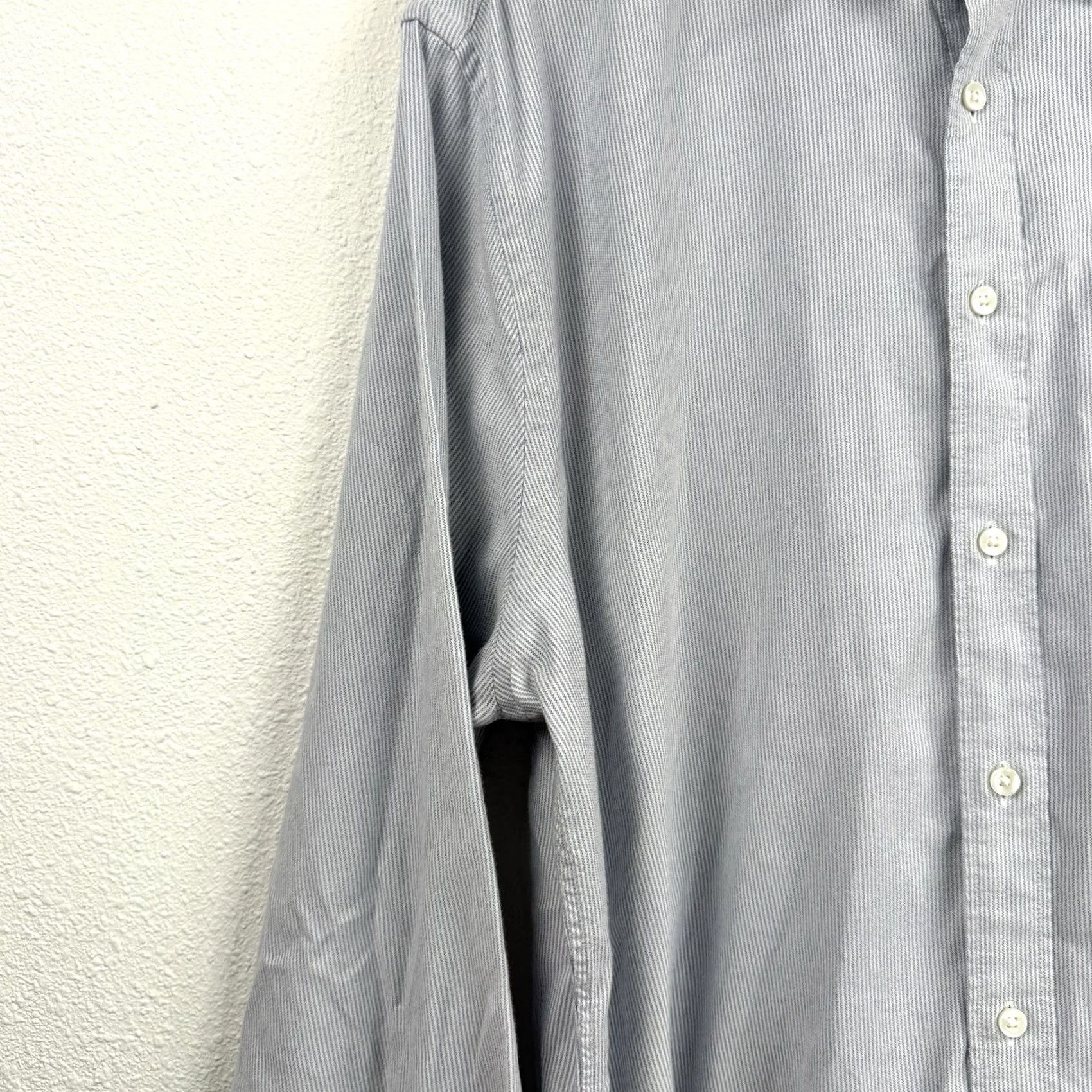 Faherty Faherty Shirt Mens XL Stretch Oxford Striped Blue White Preppy Casual Classic Size US XL / EU 56 / 4 - 5 Thumbnail