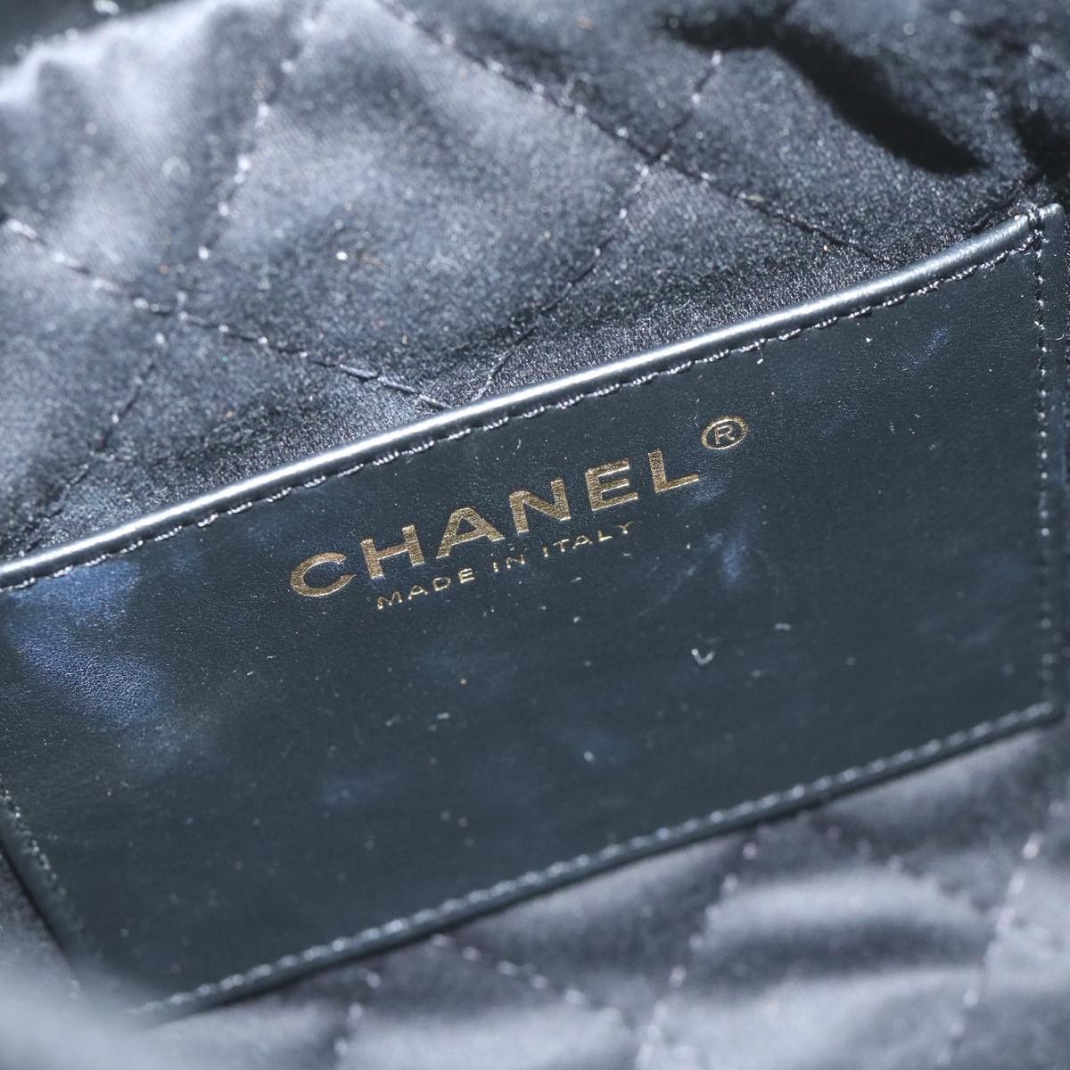 Chanel CHANEL CHANEL 22 Chain Hand Bag Leather Black As3980 CC Size ONE SIZE - 9 Thumbnail
