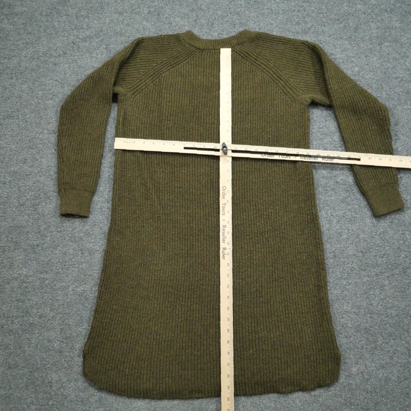 Madewell Madewell Sweater Dress Womens Medium Green Long Sleeve Wool Blend Size M / US 6-8 / IT 42-44 - 7 Thumbnail