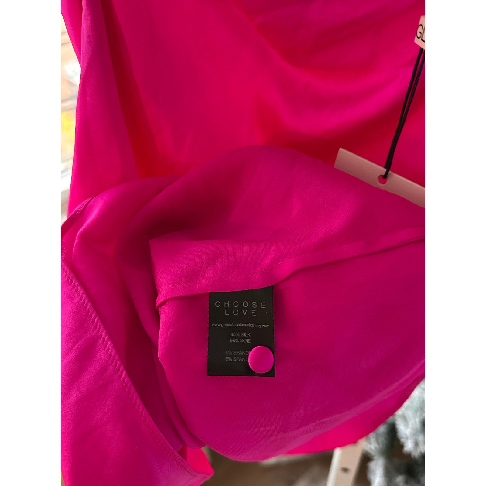 Generation Love NWT Generation Love Pink Adeline One Shoulder Silk Blouse XS Size XS / US 0-2 / IT 36-38 - 8 Thumbnail