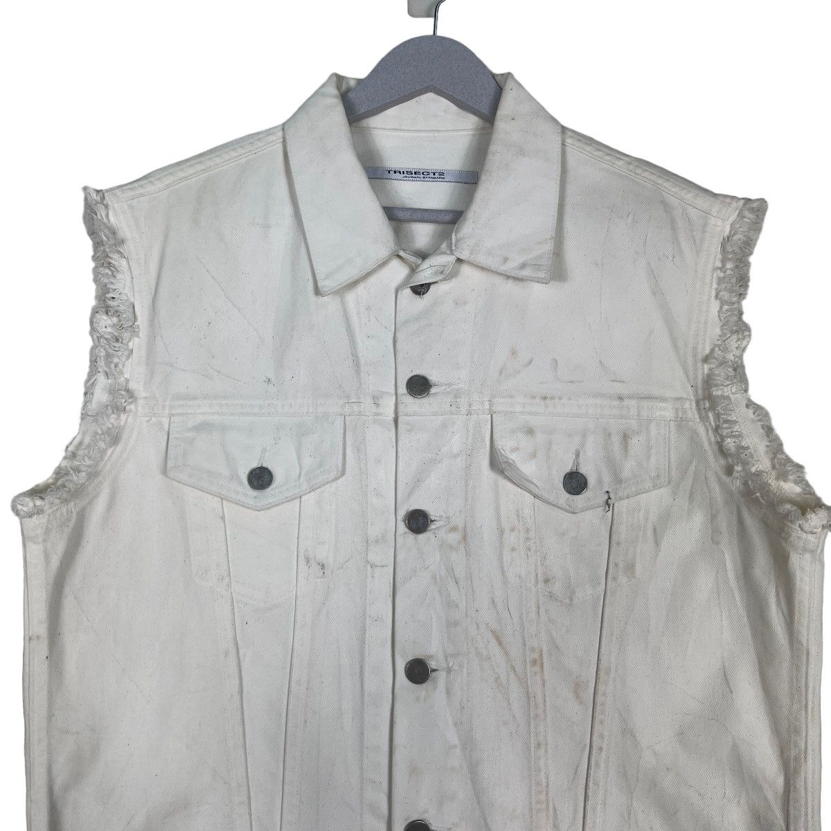 Journal Standard 🔥 TRISECT 2 JOURNAL STANDARD DENIM SLEEVE LESS JACKET Size US S / EU 44-46 / 1 - 3 Thumbnail