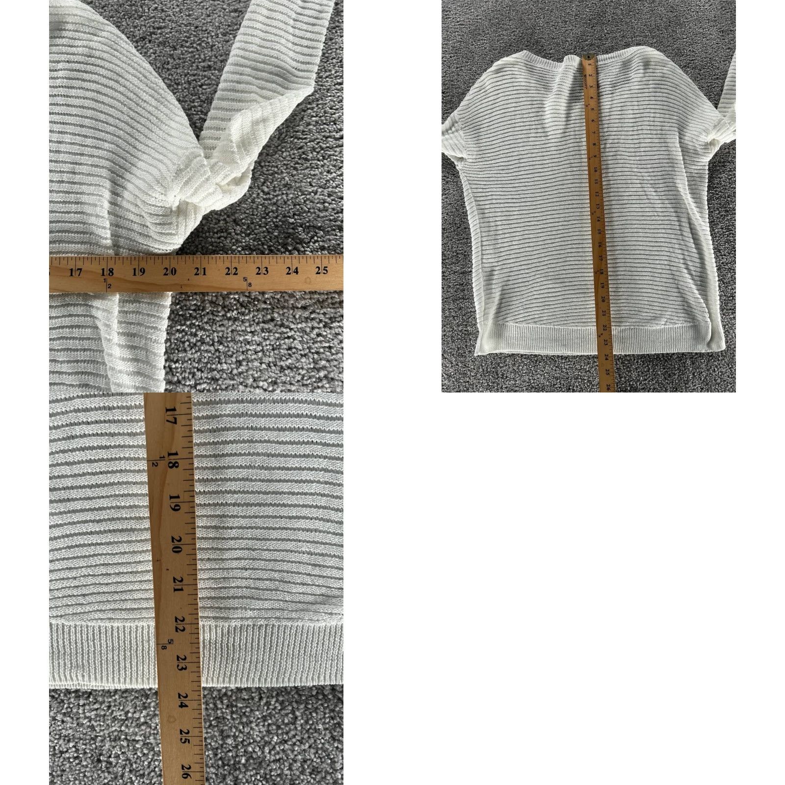 Theory Theory Sweater Womens Small White Open Knit Pullover Size S / US 4 / IT 40 - 8 Thumbnail