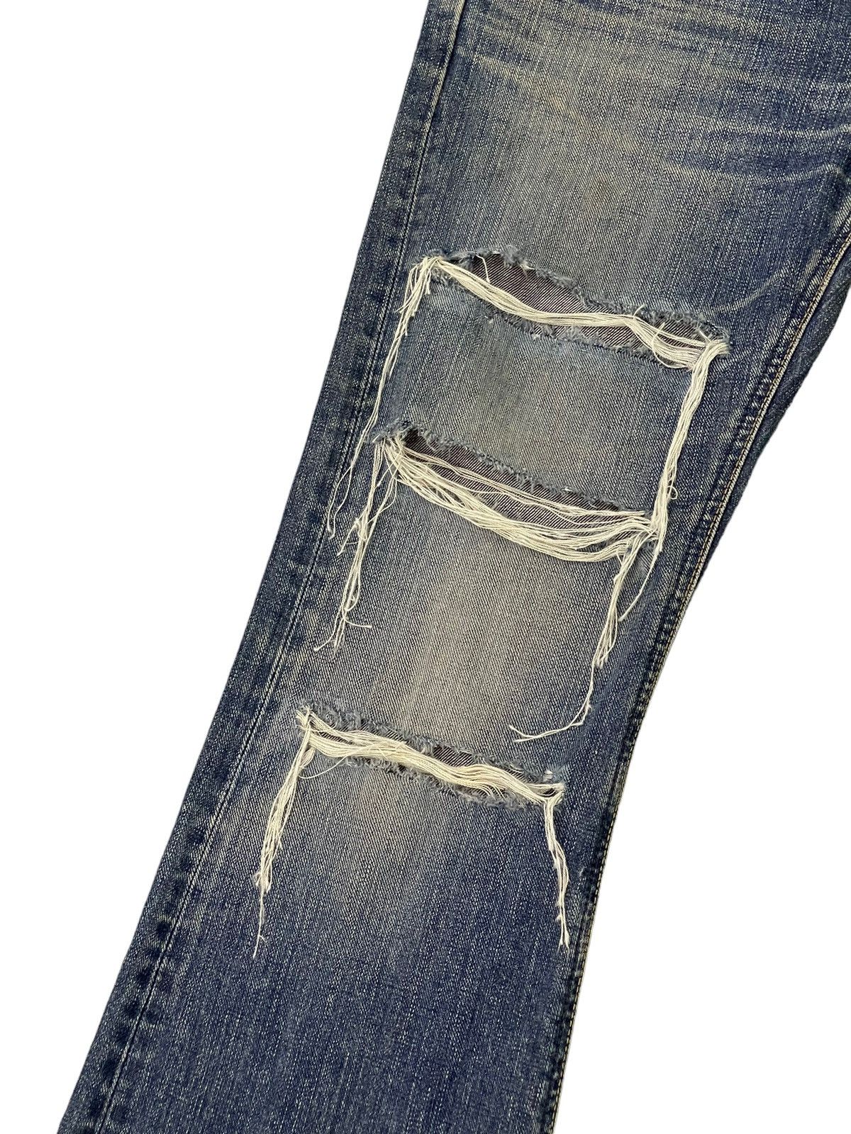 Lee Flare Jeans Lee Japan Slim Faded Distress Boot Cut 7🟦9 Size US 30 / EU 46 - 6 Thumbnail