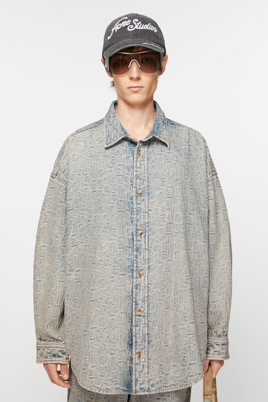 Acne Studios Acne Studios Monogram Denim Shirt - Relaxed Fit Size US XS / EU 42 / 0 - 2 Thumbnail