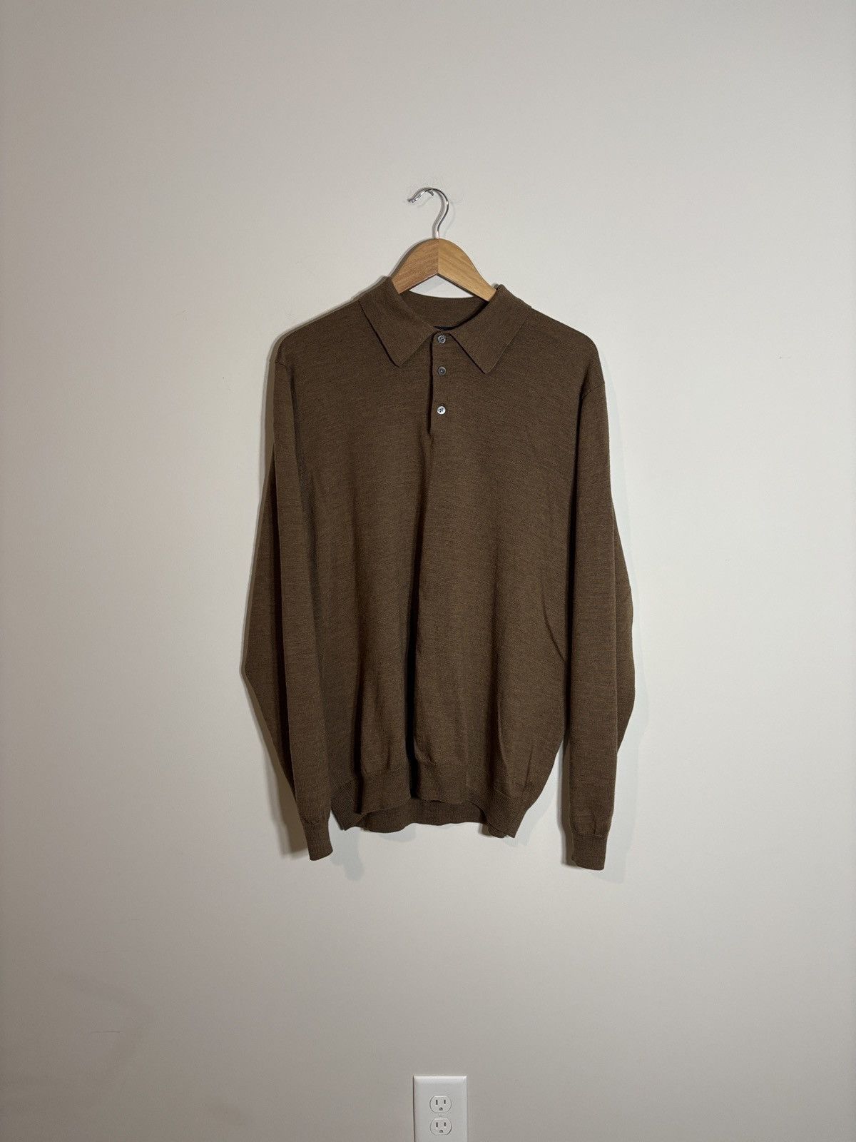 Brooks Brothers Brooks Brothers 346 Merino Wool Rugby Polo Sweater XL Size US XL / EU 56 / 4 - 2 Thumbnail