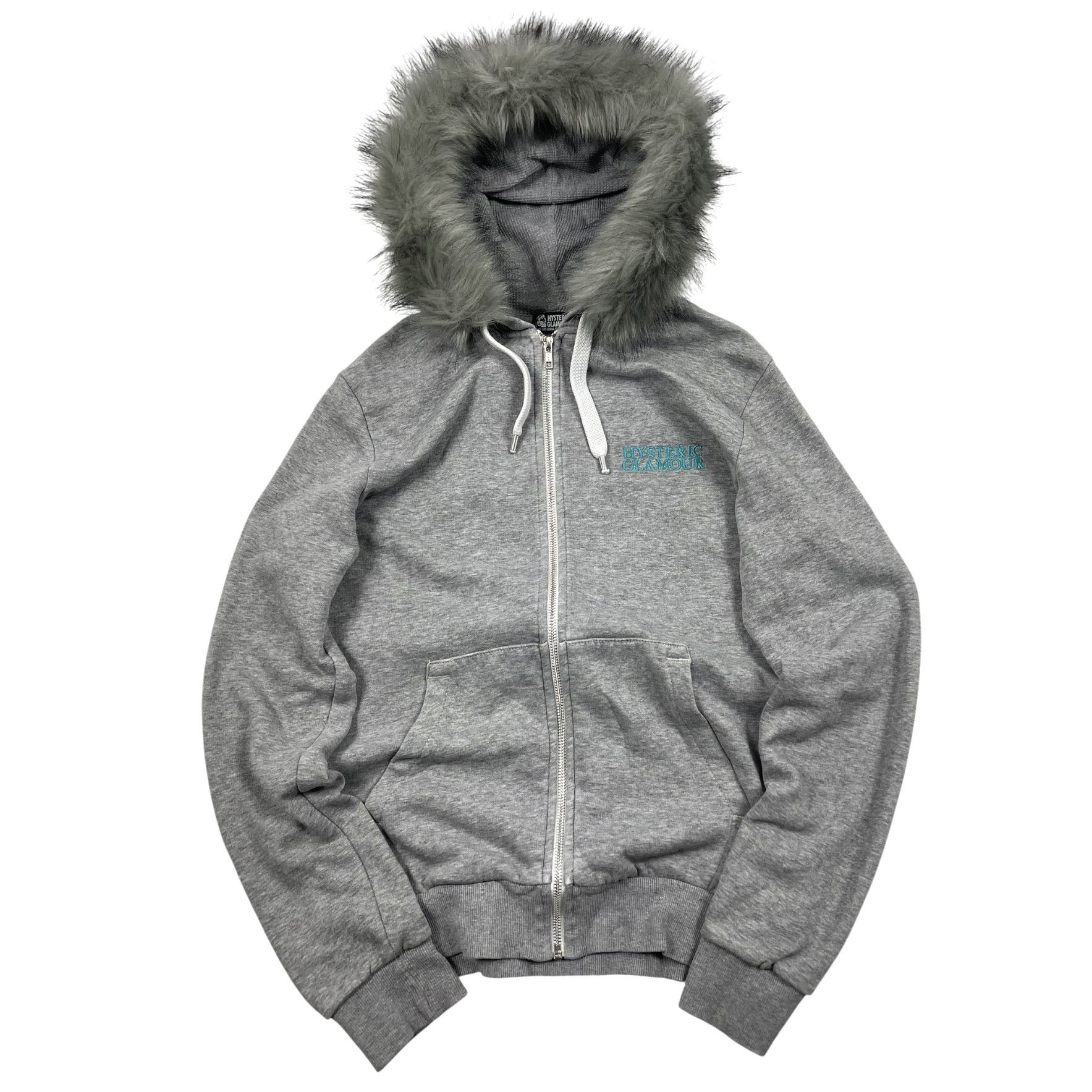 Pre-owned Hysteric Glamour Archive  Fur Hoodie In Gray
