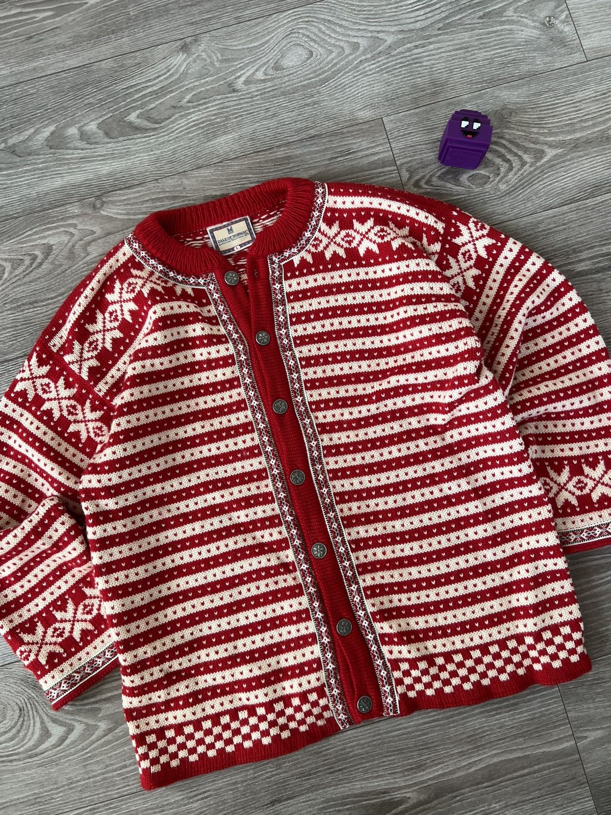 Vintage ‼️Vintage Dale Of Norway Premium Wool Button Sweater Cardigan Size US L / EU 52-54 / 3 - 9 Thumbnail