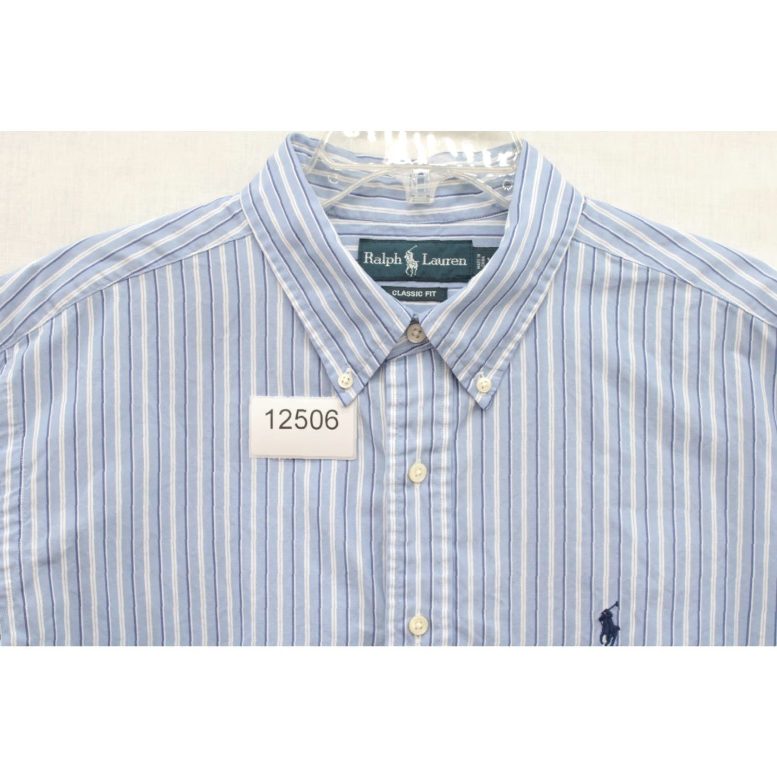 Polo Ralph Lauren VTG Ralph Lauren Shirt Men XL Blue Striped Button-Down Casual Preppy Designer Polo Ralph Lauren Shirt XL Blue Striped Button-Down Size US XL / EU 56 / 4 - 7 Thumbnail