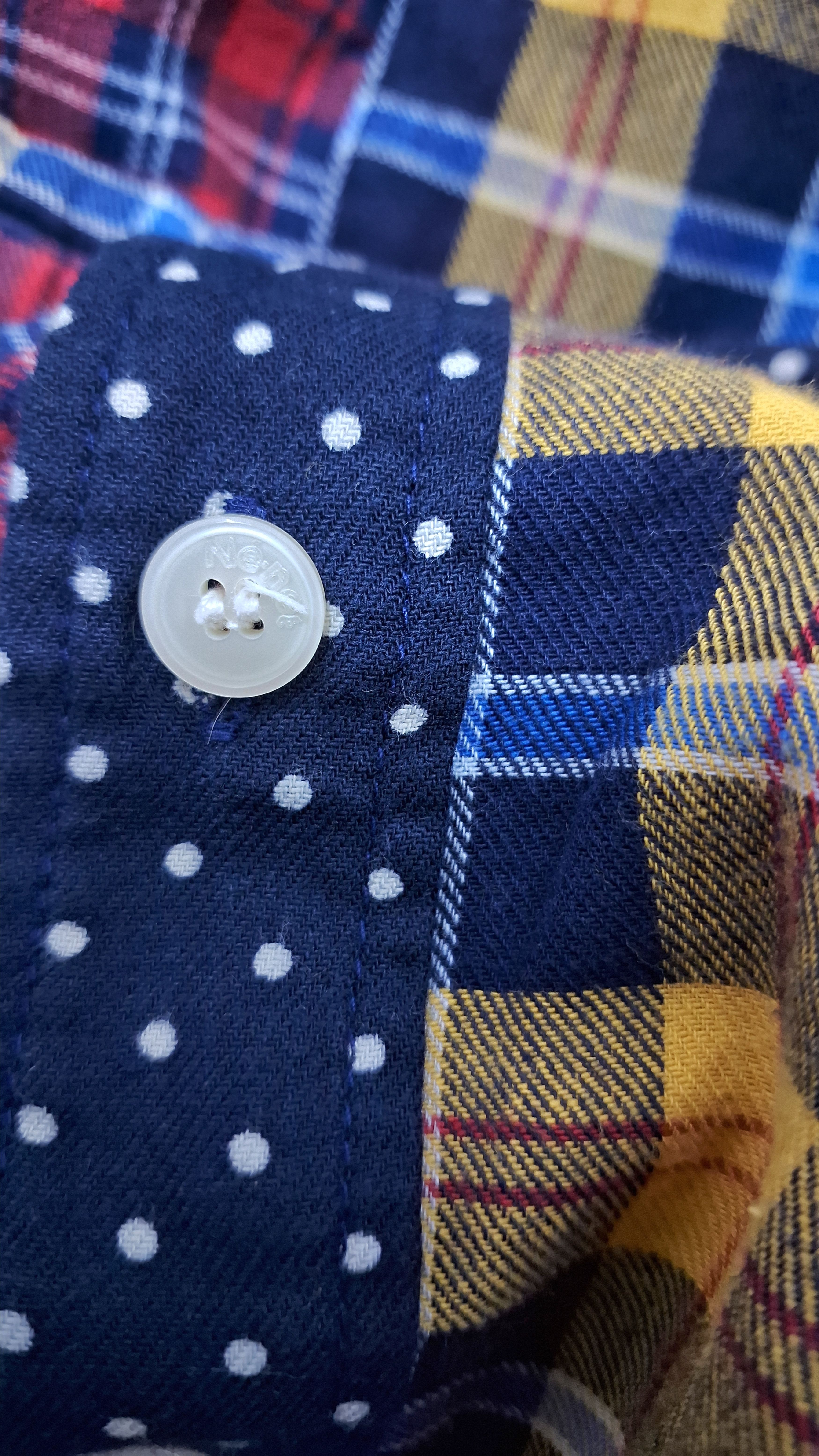 Ne-Net Ne-net issey miyake multicolor patchwork plaid flannel shirt Size US M / EU 48-50 / 2 - 6 Thumbnail