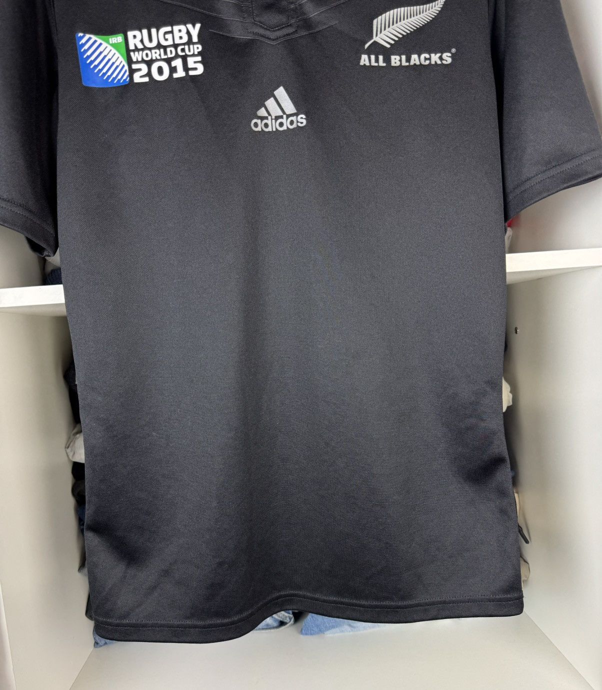 Adidas 2015 Adidas All Blacks Rugby Jersey New Zealand Shirt Size US M / EU 48-50 / 2 - 16 Thumbnail