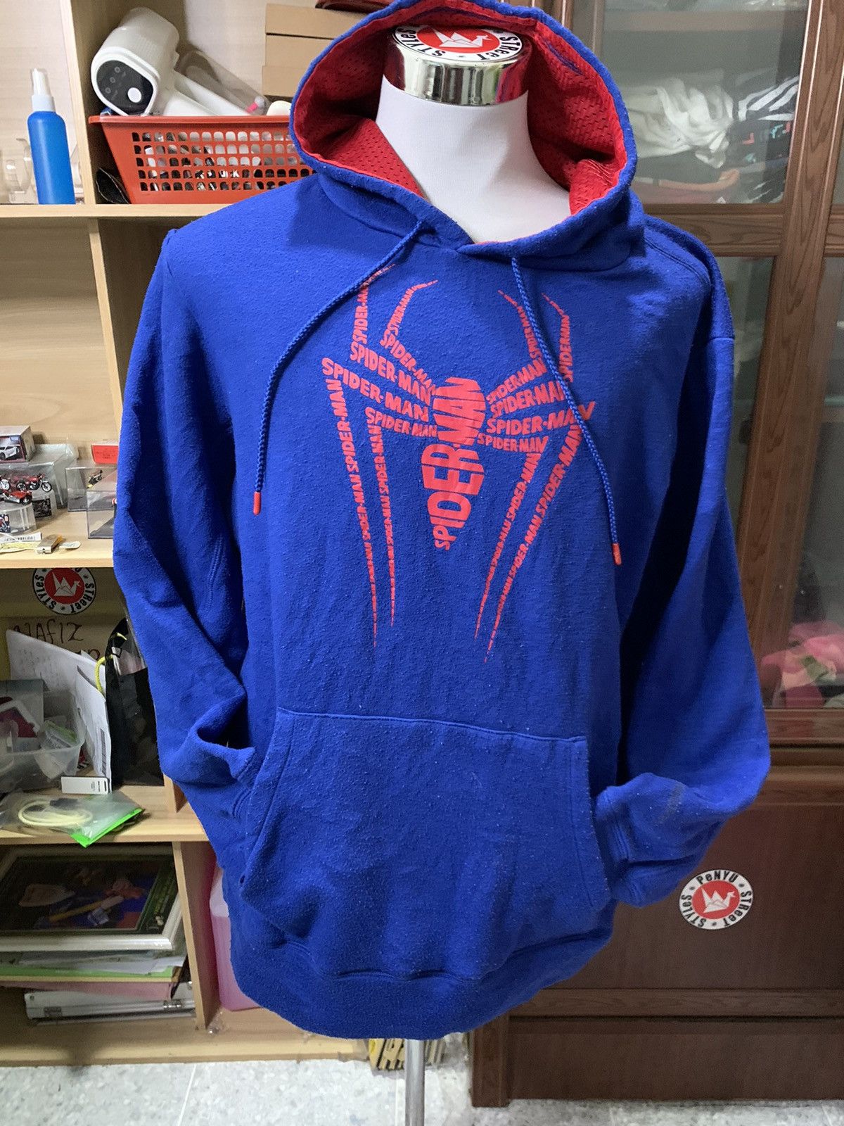 Marvel Comics × Vintage Marvel Spiderman Hoodie Sweatshirt Sz XL Blue Size US XL / EU 56 / 4 - 2 Thumbnail