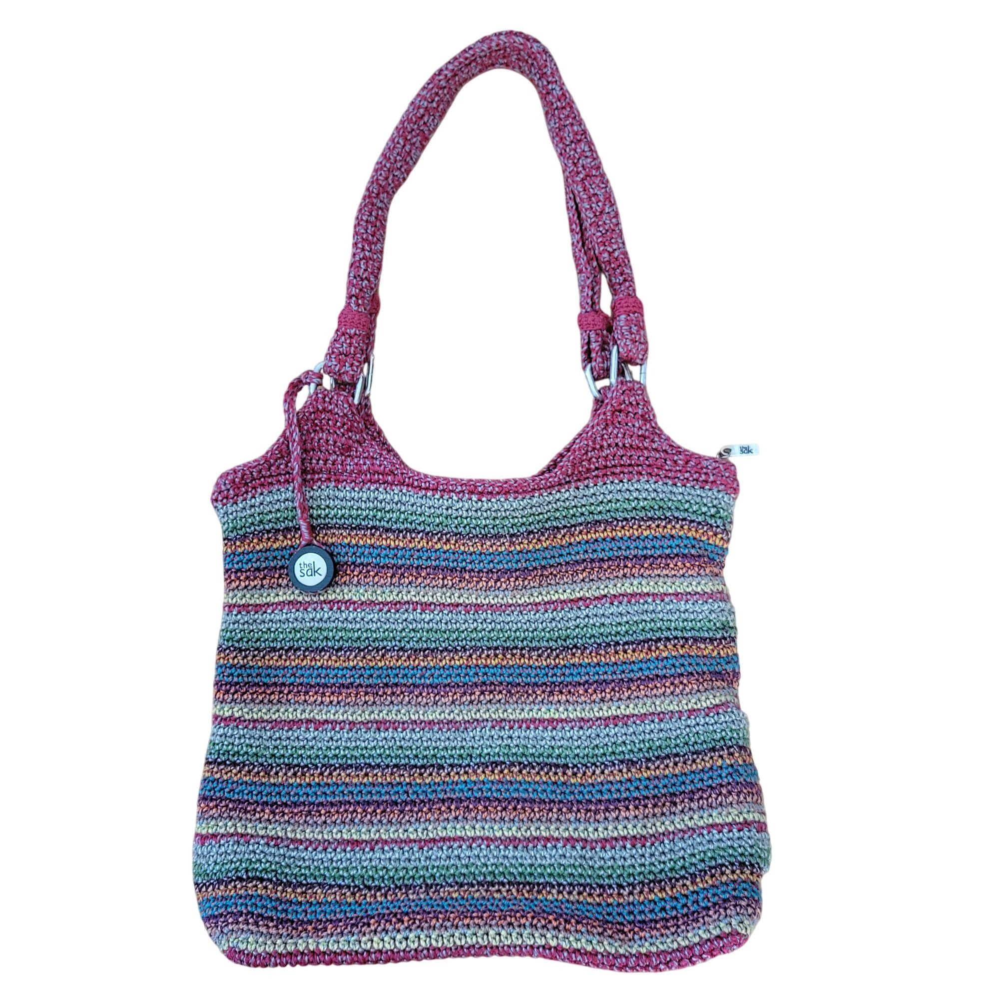 The Sak The Sak Multicolored Crochet Shoulder Bag Zipper Closure Bac Size ONE SIZE - 1 Thumbnail
