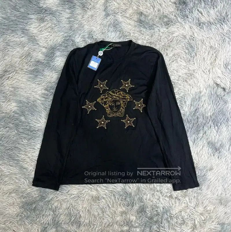 Versace Versace Black Cotton Long Sleeve Hoodie . Size US XS / EU 42 / 0 - 1 Thumbnail