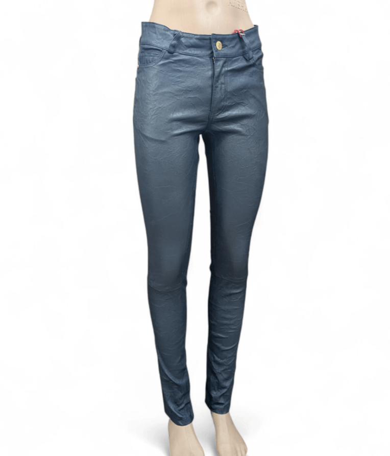 Zadig & Voltaire ZADIG VOLTAIRE Crinkled Wrinkled Phlame Leather Pants Size 34" / US 12 / IT 48 - 12 Thumbnail
