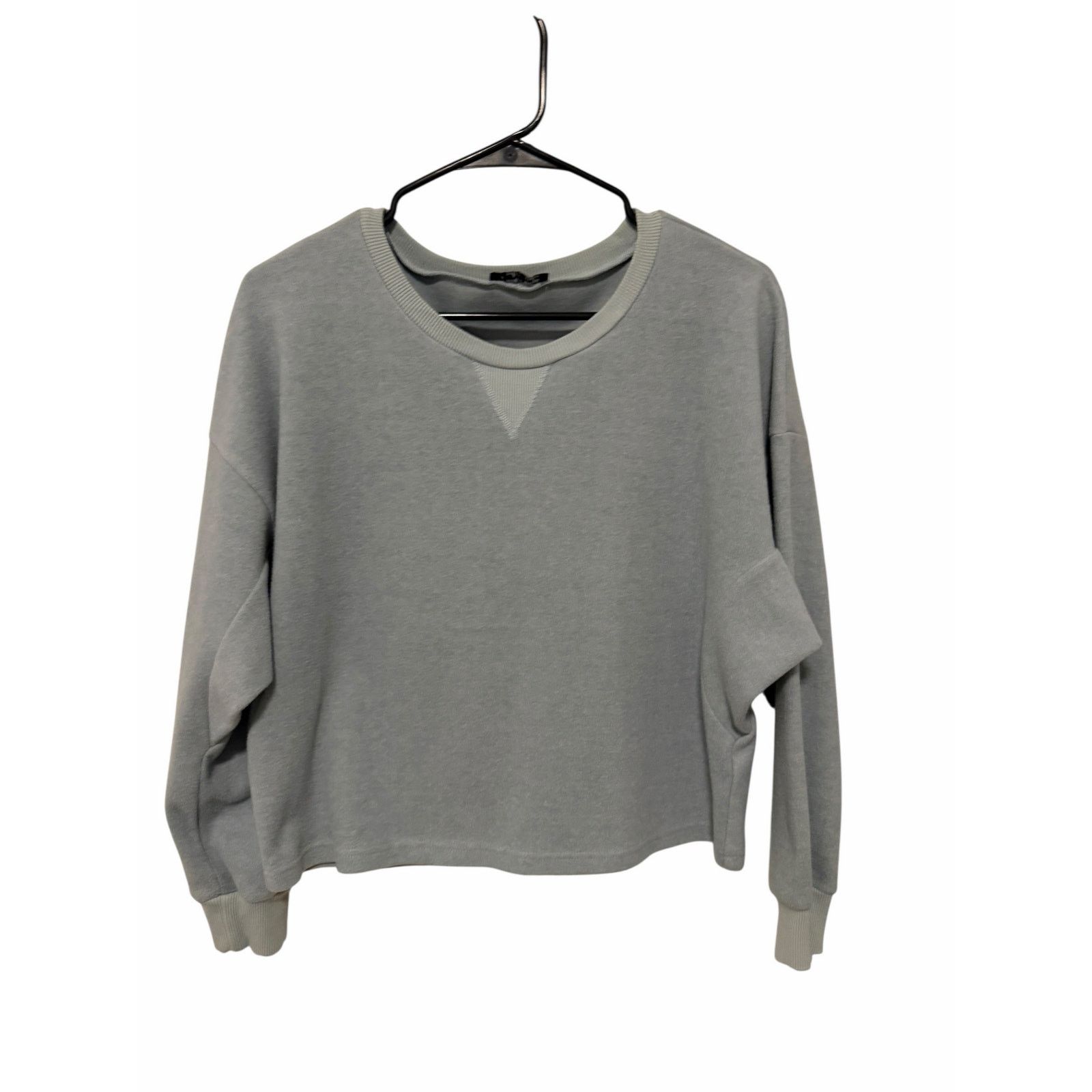 Other Very J Solid Blue Long Sleeve Round Neck Thick Sweater Size S / US 4 / IT 40 - 3 Thumbnail