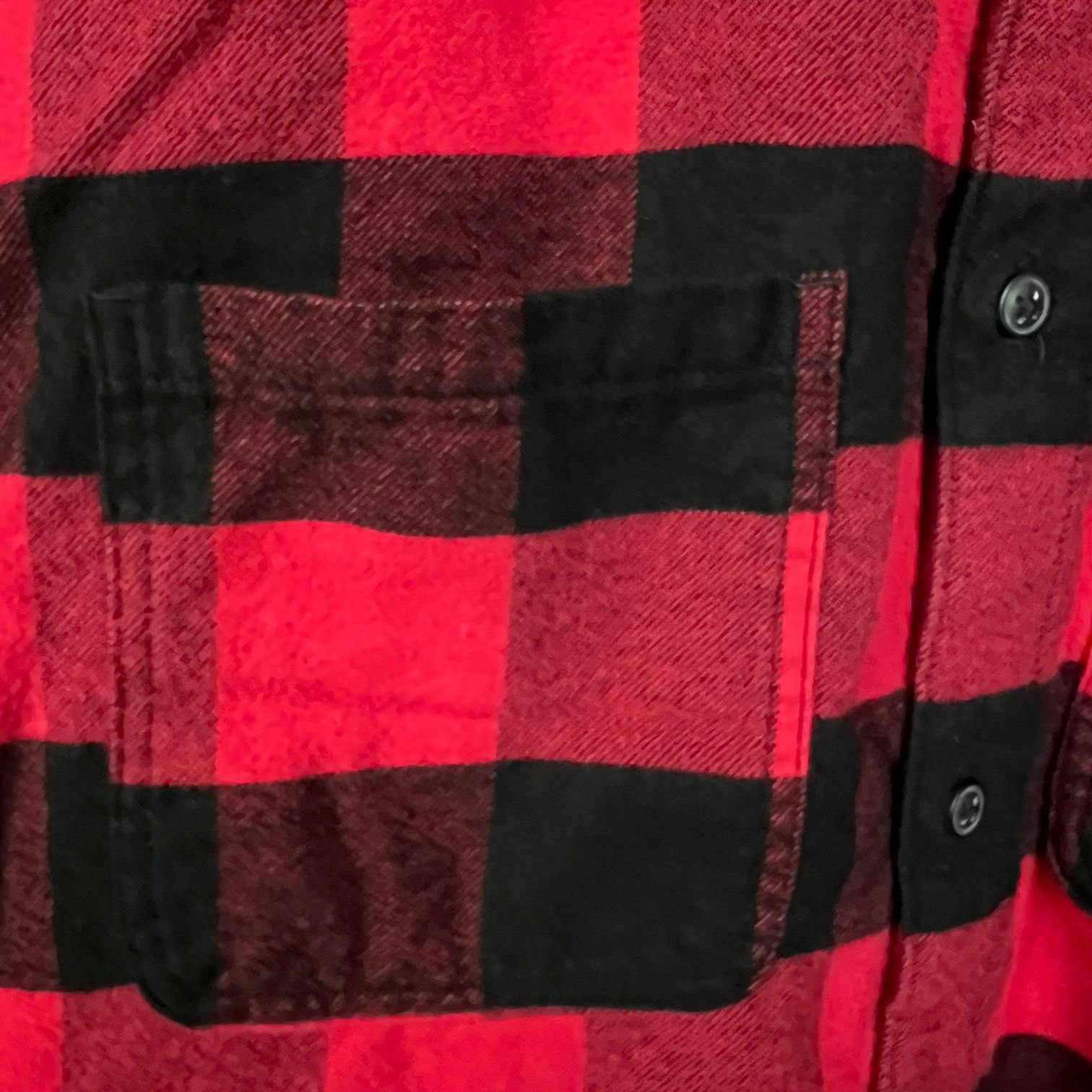 H&M Divided H&M Classic Red/Black Plaid Button-Up Flannel L Size US L / EU 52-54 / 3 - 3 Thumbnail
