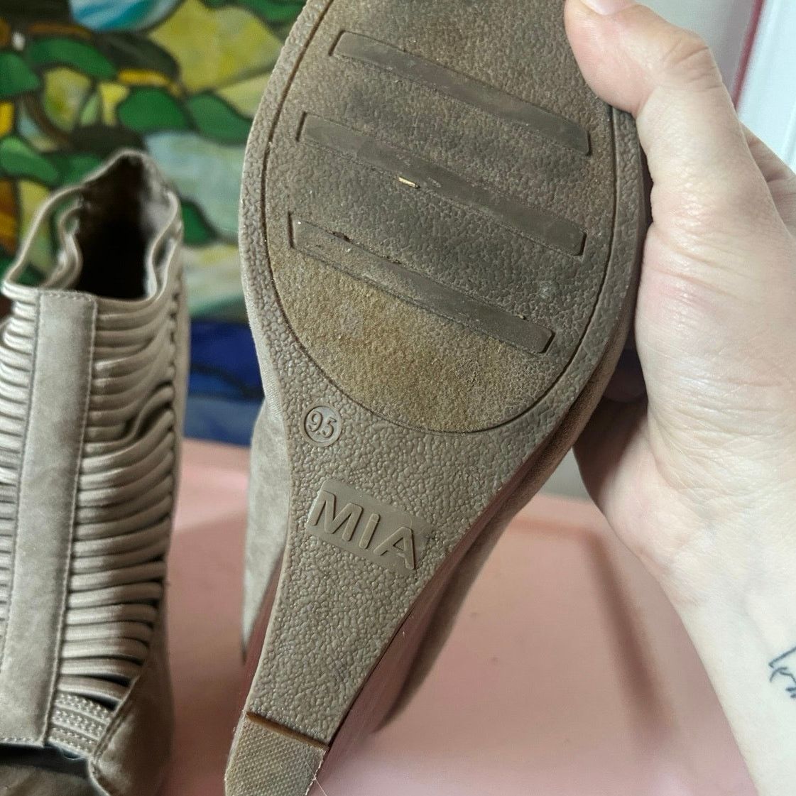 Other MIA brown strappy sandal wedges heels shoes Size US 9.5 / IT 39.5 - 5 Thumbnail