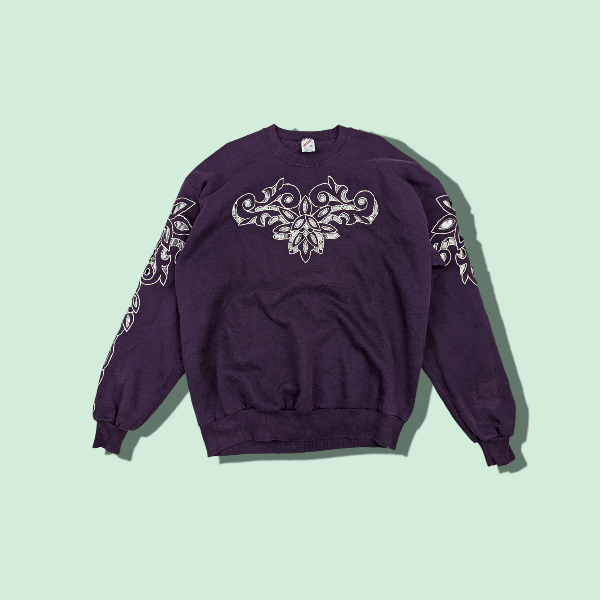 Jerzees Vintage 90's JERZEES Custom Art Style Streetwear Sweatshirt Size US XL / EU 56 / 4 - 1 Thumbnail