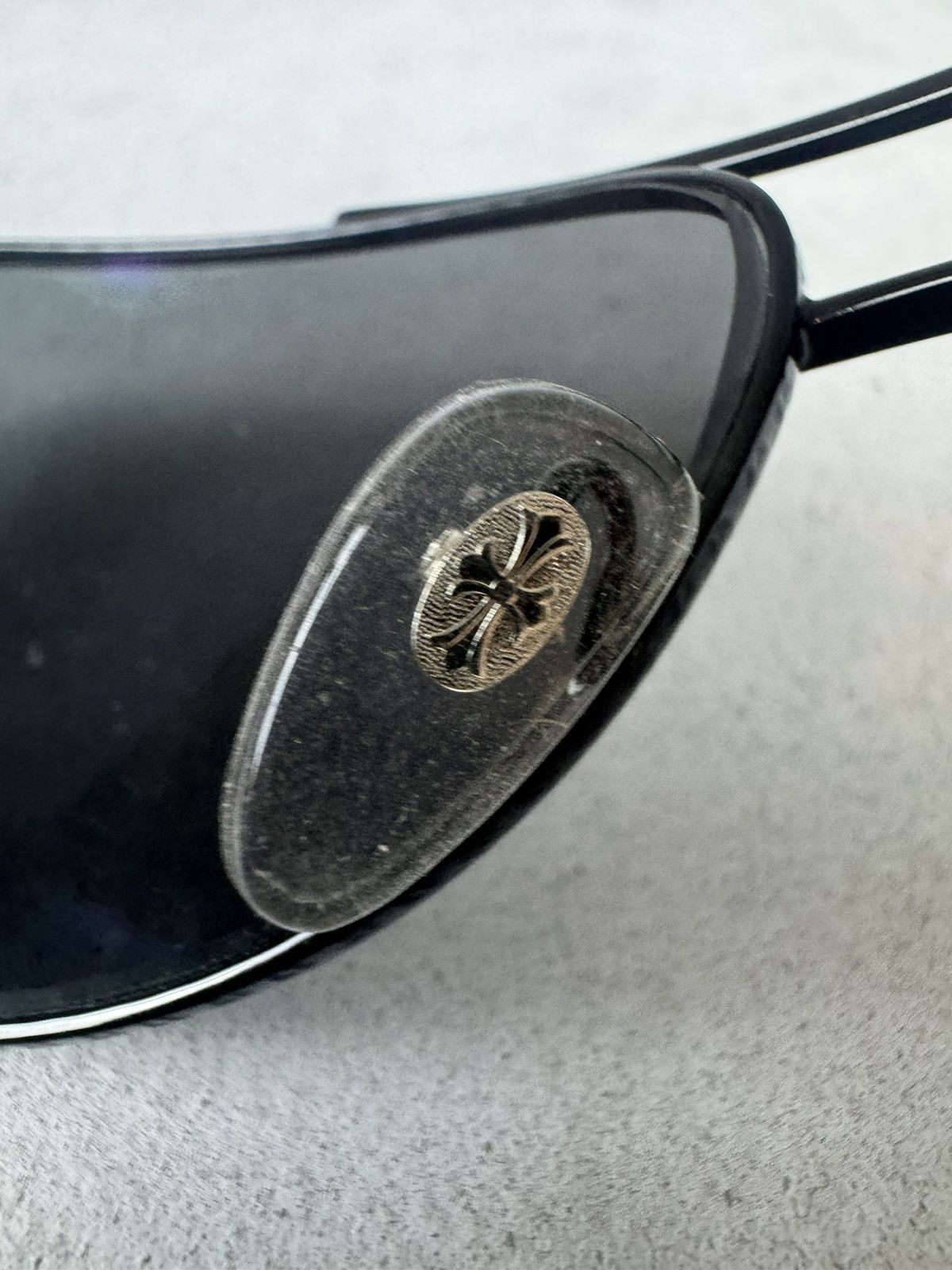 Chrome Hearts Rare Chrome Ebony Wood “The Beast I” Aviator Sunglasses Size ONE SIZE - 10 Thumbnail