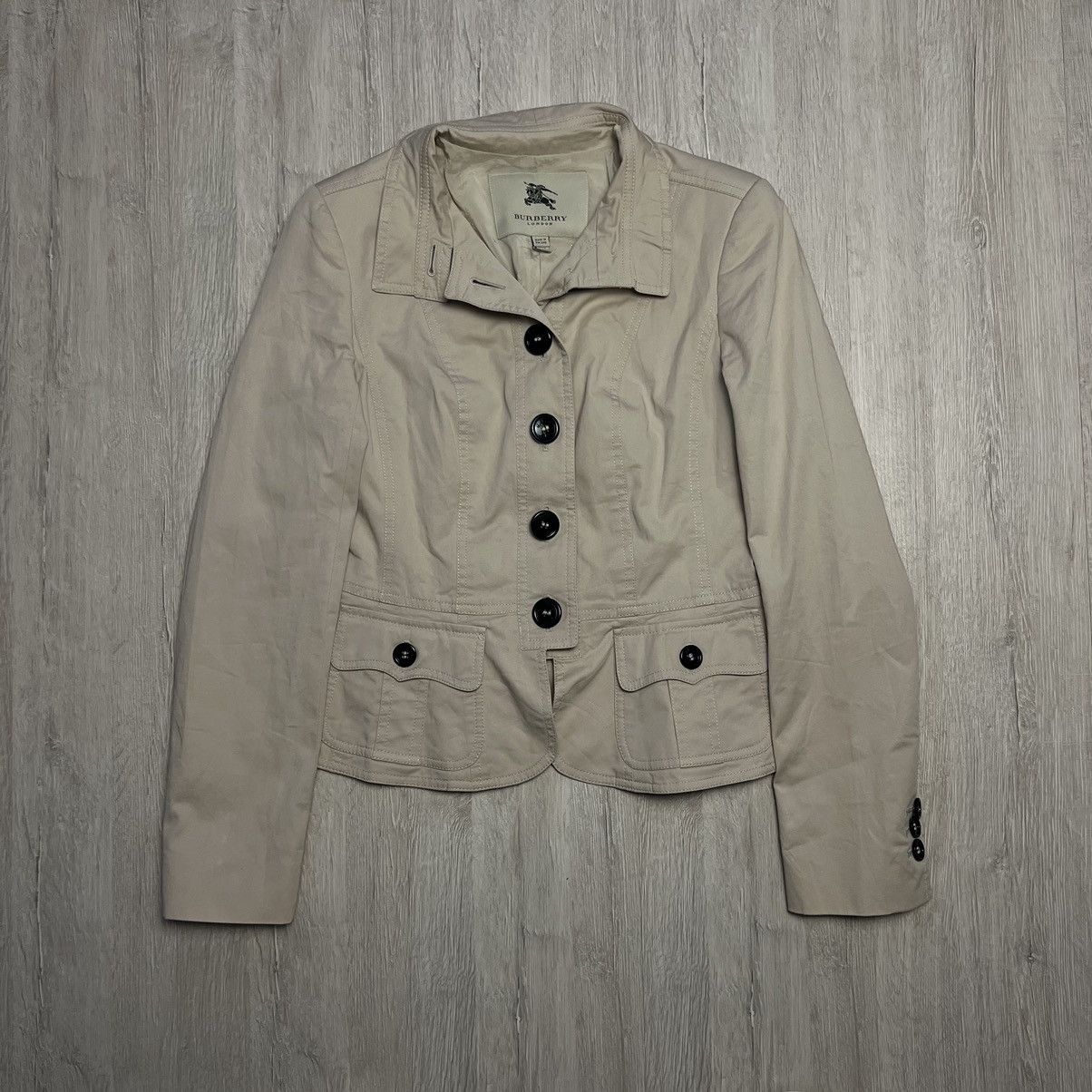 Burberry × Vintage Burberry blazer jacket Size S / US 4 / IT 40 - 1 Thumbnail