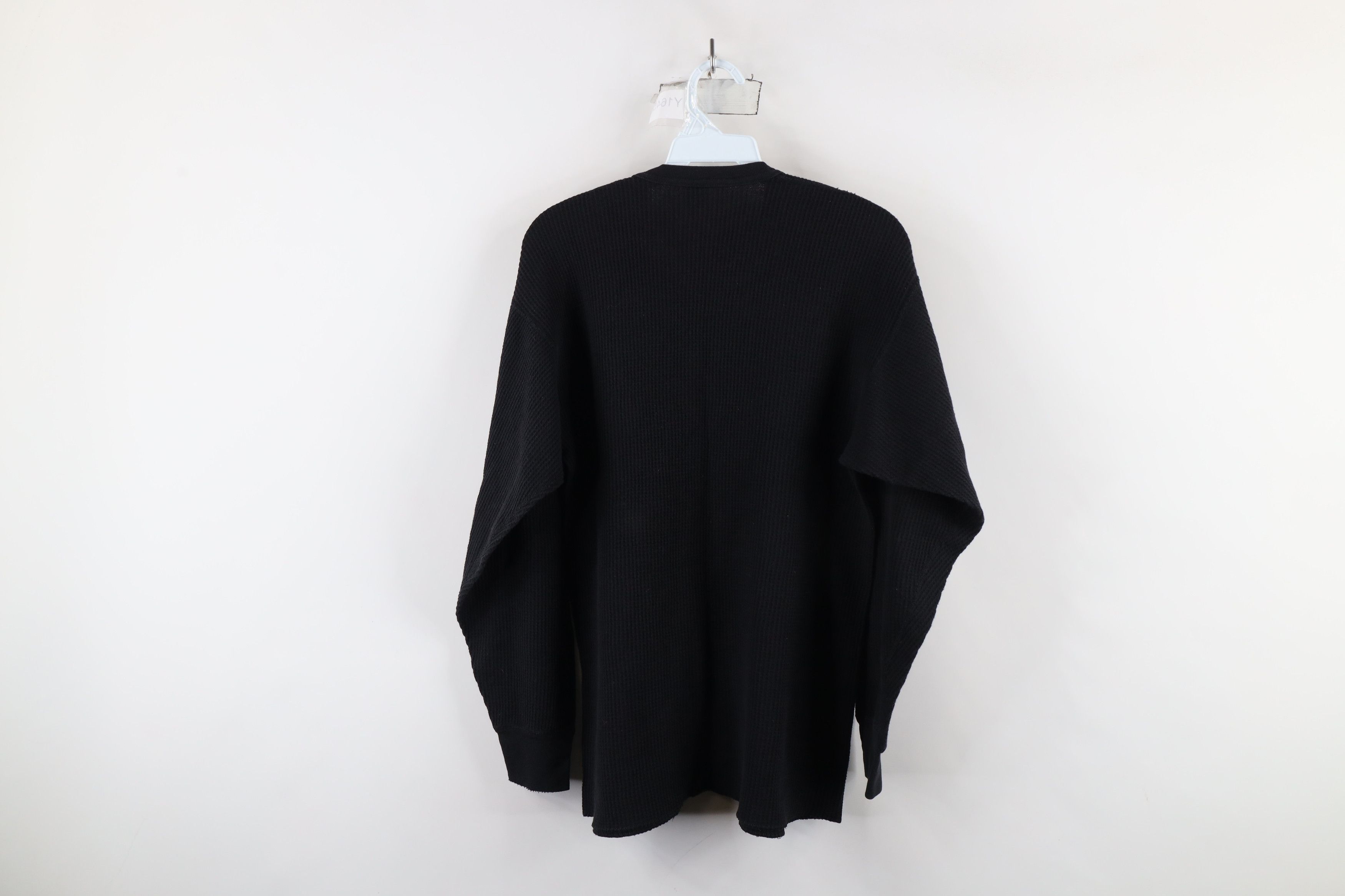 Vintage Vintage 90s Streetwear Waffle Knit Long Sleeve T-Shirt Size US XL / EU 56 / 4 - 9 Thumbnail
