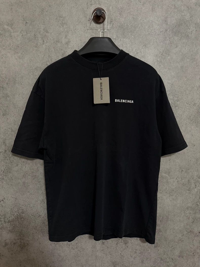 Balenciaga Balenciaga Black Short Sleeve Logo T-Shirt - dmc Size US XS / EU 42 / 0 - 1 Thumbnail