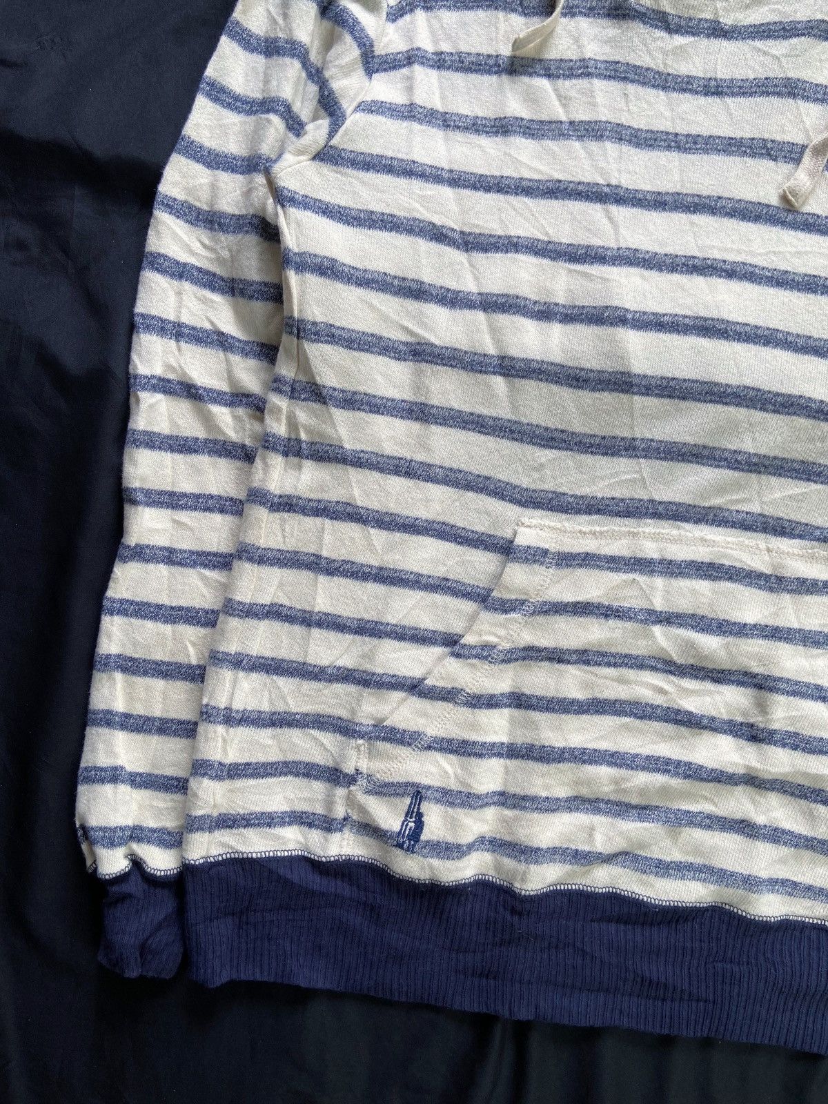 Japanese Brand JAPANESE OFF SHORE STRIPED HOODIE Size US XL / EU 56 / 4 - 4 Thumbnail