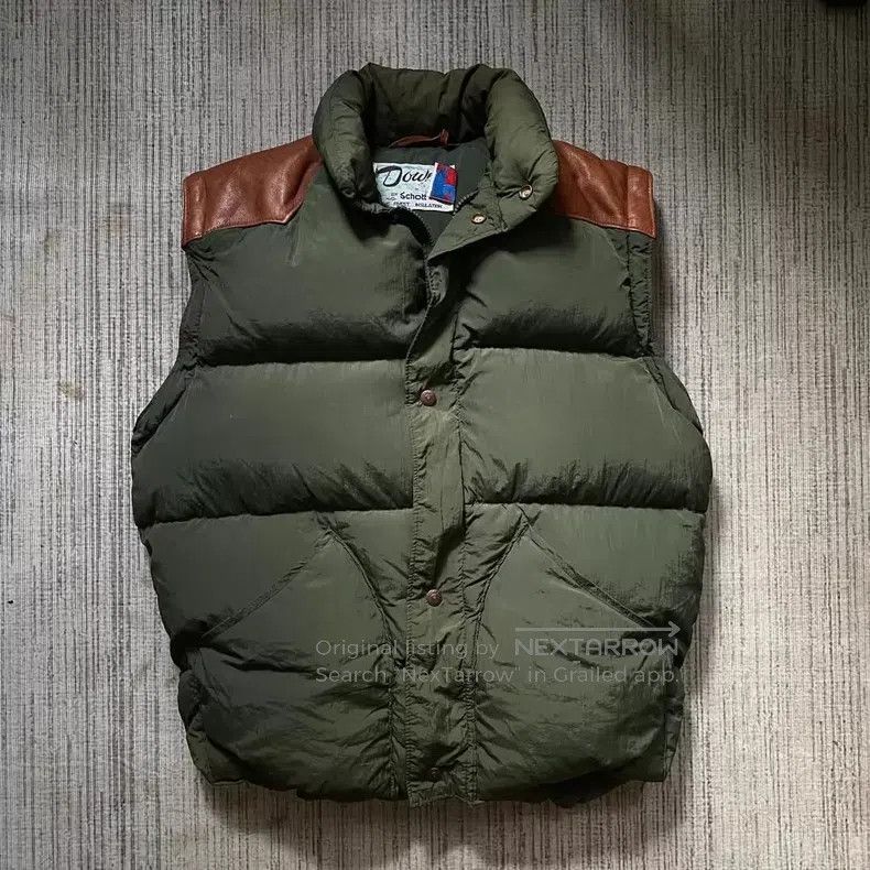 Schott Schott Leather down jacket Size US S / EU 44-46 / 1 - 6 Thumbnail