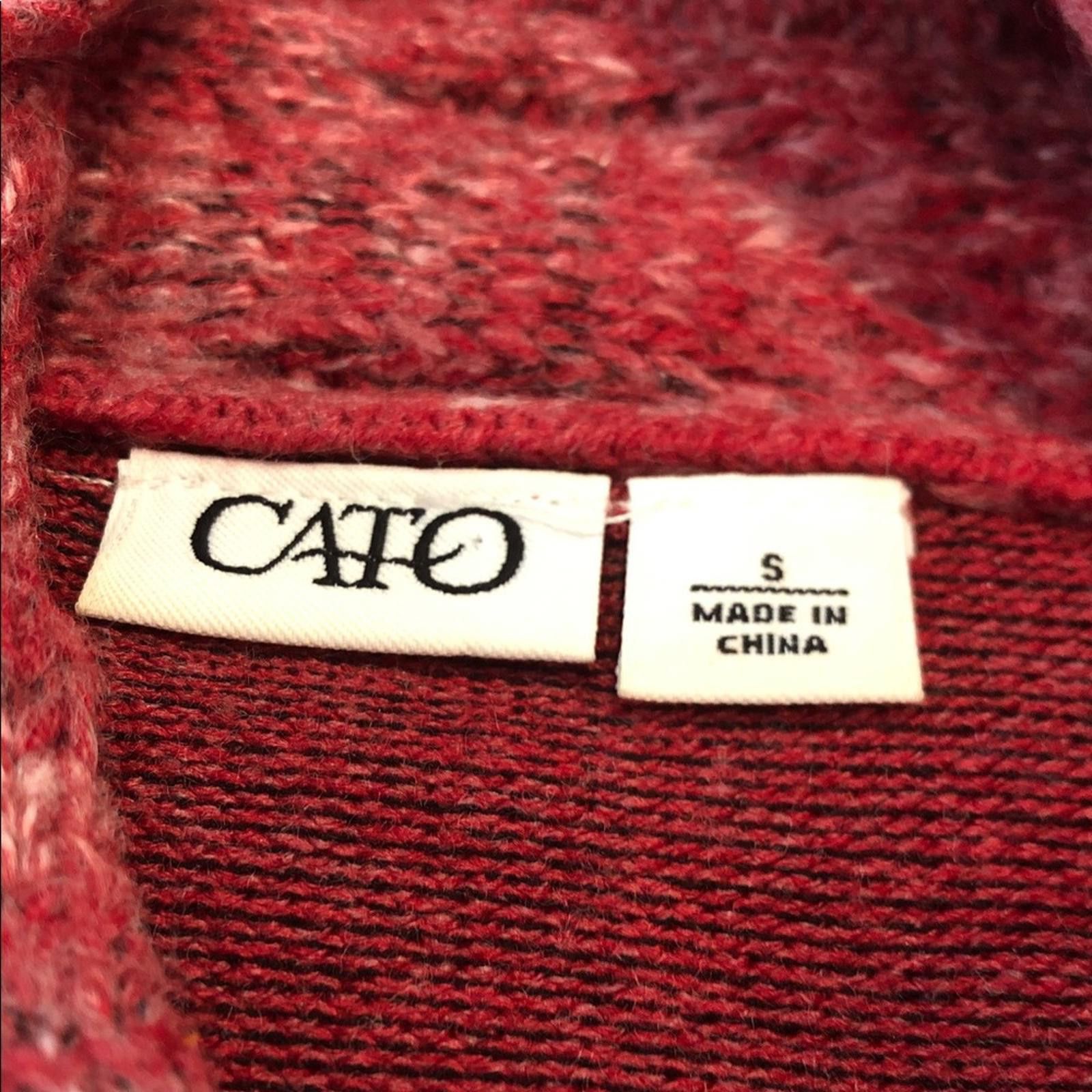 Cartoon Network Cato Rich Heather Red midi Sweater dress cable knit SZ S Size S / US 4 / IT 40 - 6 Thumbnail