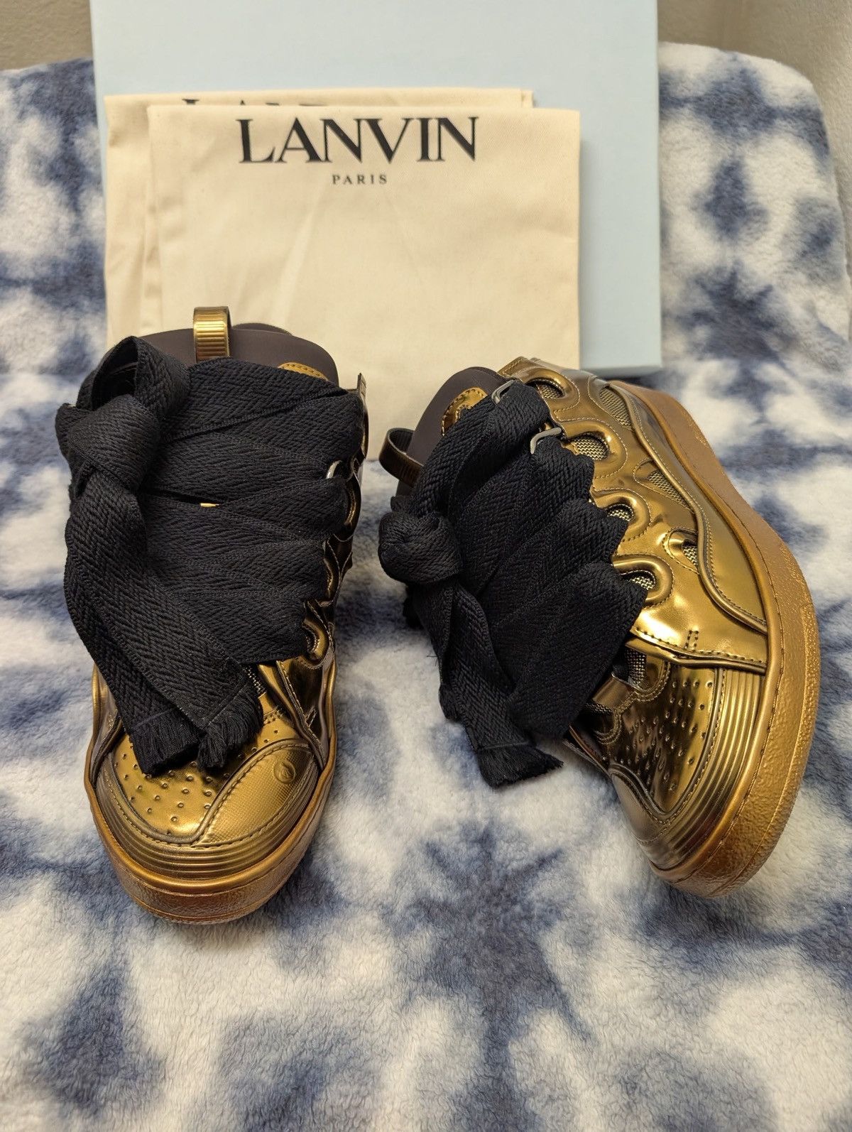 Lanvin Lanvin curb lace-up sneakers Size US 11 / EU 44 - 1 Thumbnail