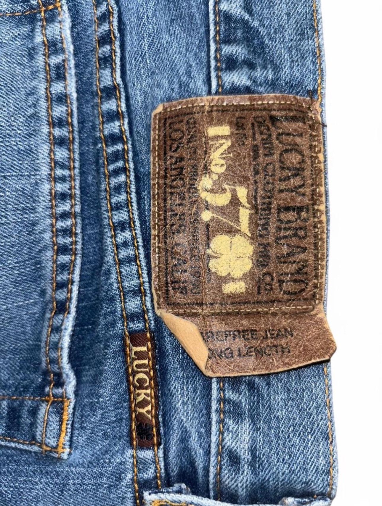 Lucky Brand × Vintage Lucky Brand Bootcut Denim with cut leg opening Size US 34 / EU 50 - 6 Thumbnail