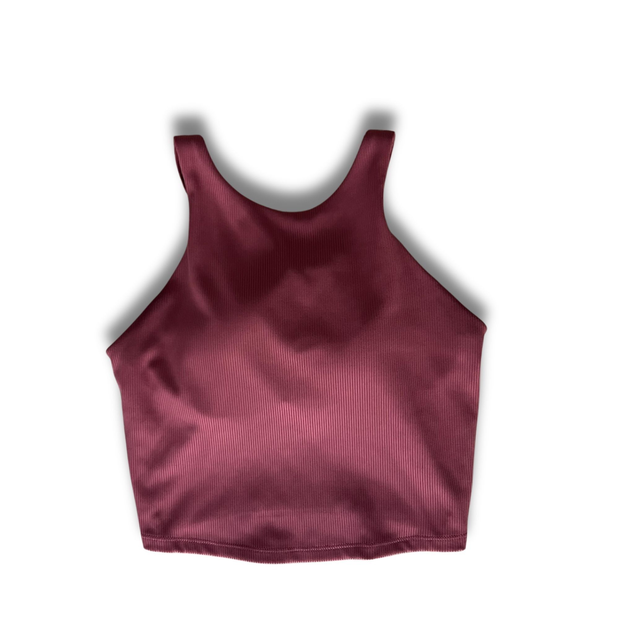 Other All In Motion Light Support Crop Sports Bra - Ribbed Burgund Size S / US 4 / IT 40 - 2 Thumbnail
