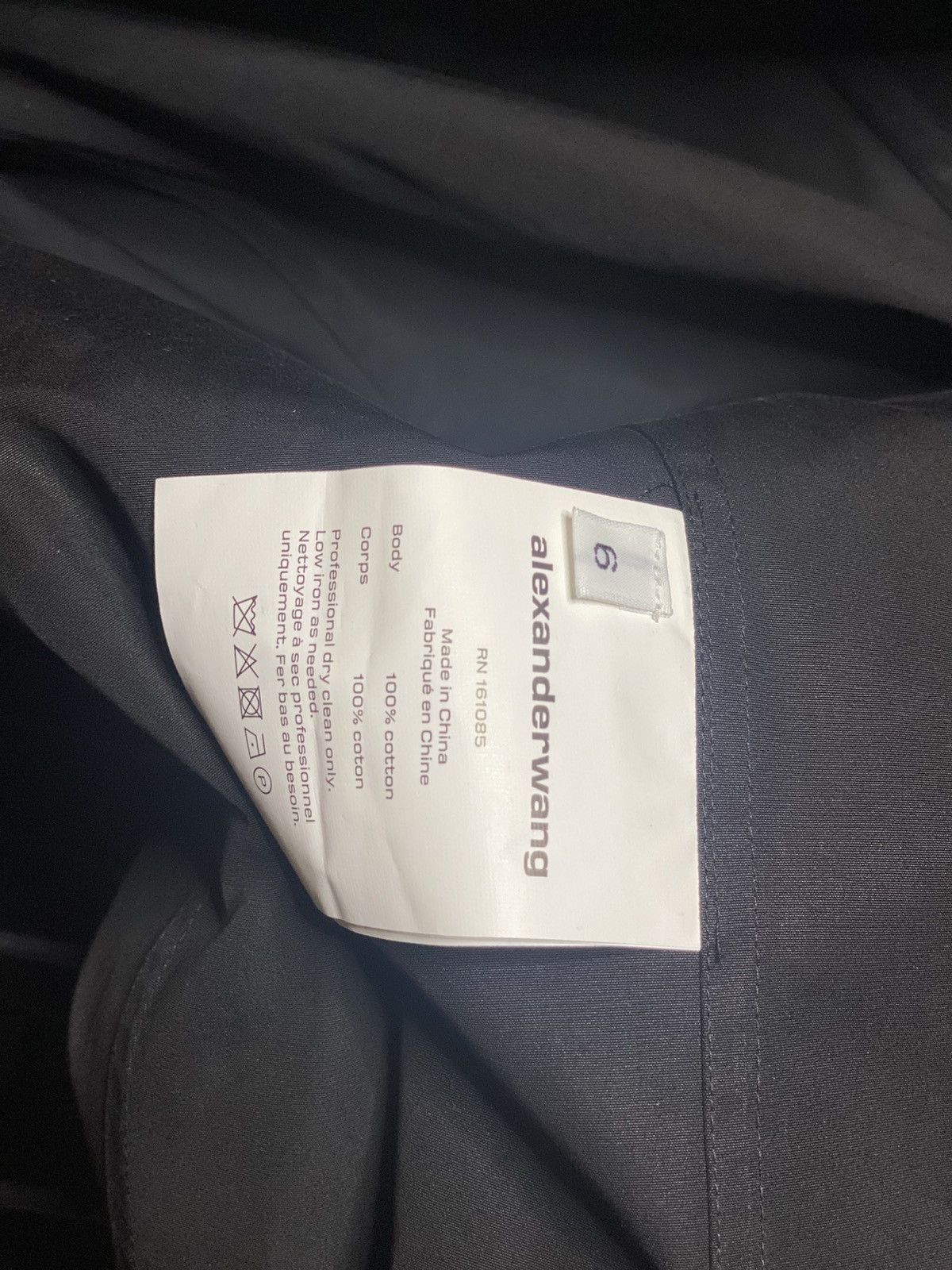 Alexander Wang Alexander Wang Long-Sleeve Cotton Shirtdress in Black Size M / US 6-8 / IT 42-44 - 13 Thumbnail