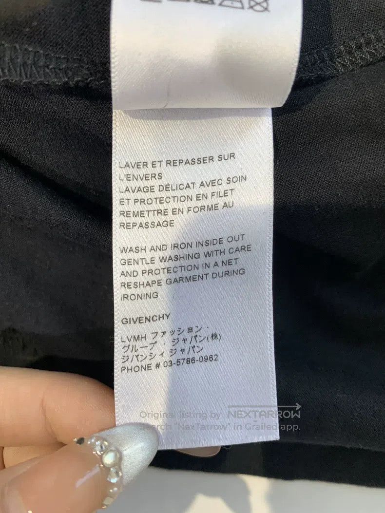 Givenchy Givenchy Letter Embroidery Round Neck Short Sleeve Size US L / EU 52-54 / 3 - 7 Thumbnail