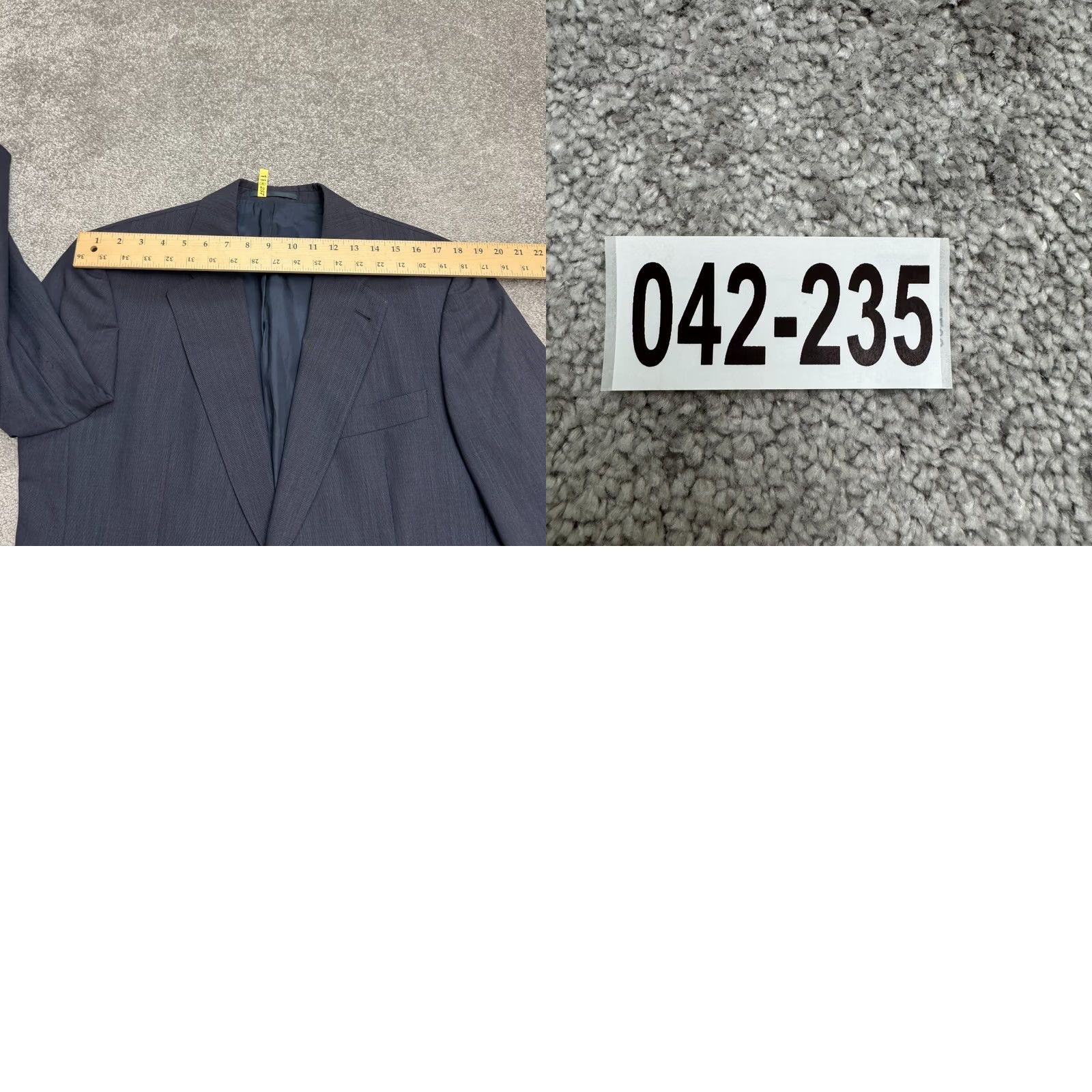 Hugo Boss HUGO BOSS Apollon Olymp Blazer Jacket Men 40R Navy Blue Wool Notch Single-Breasted 2-Button Regular Tailored Front Flat Front Solid Vintage? Size 40R - 10 Thumbnail