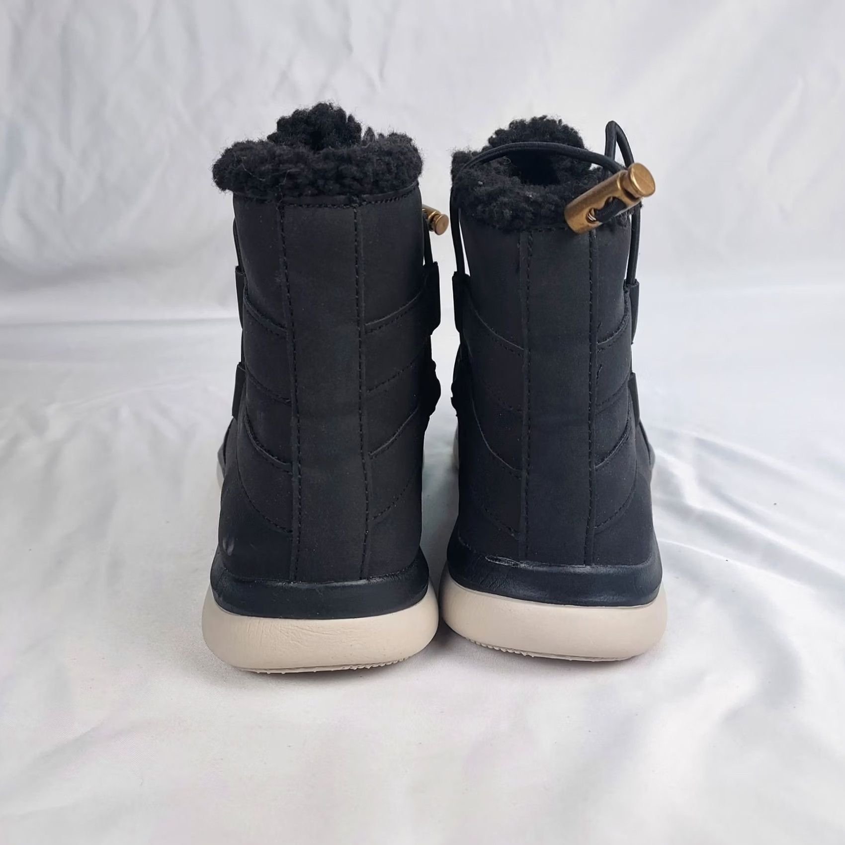 Vintage Ryka Womens Boots Memory Foam Faux Fur Winter Black Ankle Round Toe 6 M Calf Medium Comfort Snow Boot Womens Size US 6 / IT 36 - 4 Thumbnail