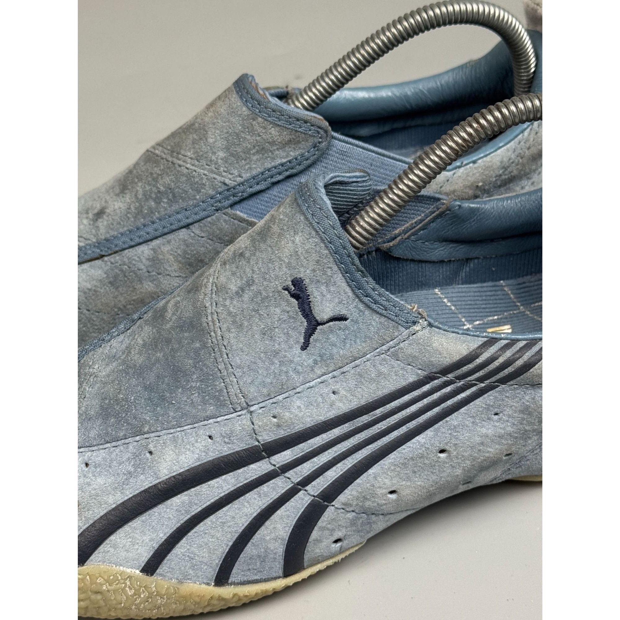 Puma Vintage Puma Uke Blue Suede Sneakers (Y1257) Size US 7 / IT 37 - 5 Thumbnail