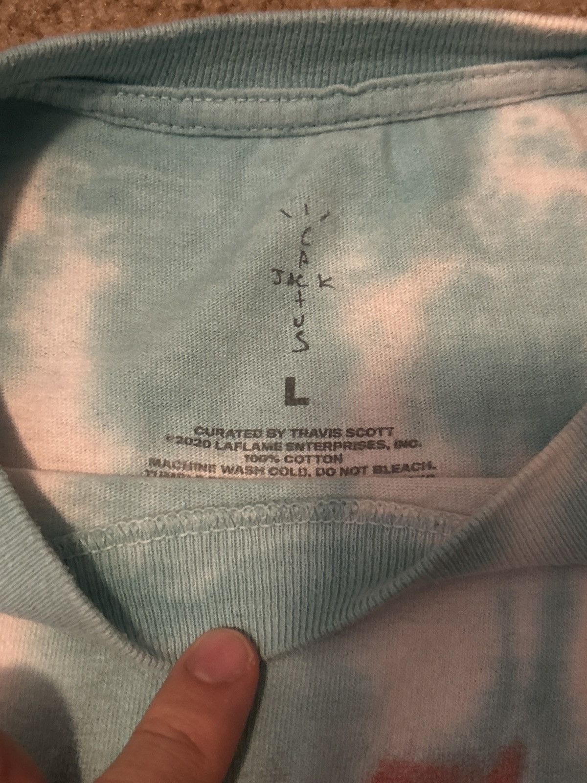 Travis Scott Cactus Jack Playstation Fortnite T-Shirt Size US L / EU 52-54 / 3 - 4 Thumbnail