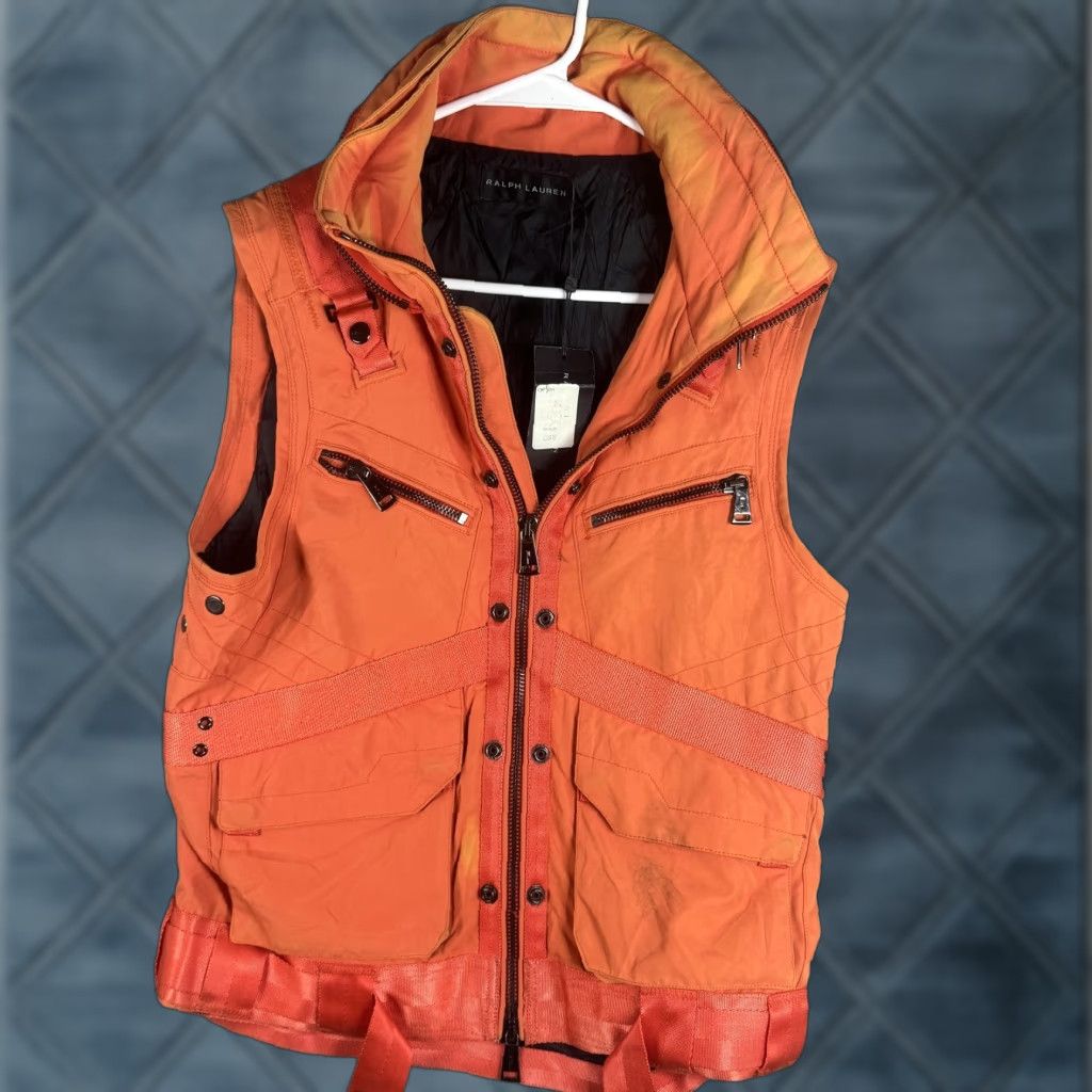 Ralph Lauren Ralph Lauren SPCL AGENT Vest Mens M Orange Insulated Quilted Full Zip With Pockets Casual Military Jacket Style Size US M / EU 48-50 / 2 - 1 Thumbnail