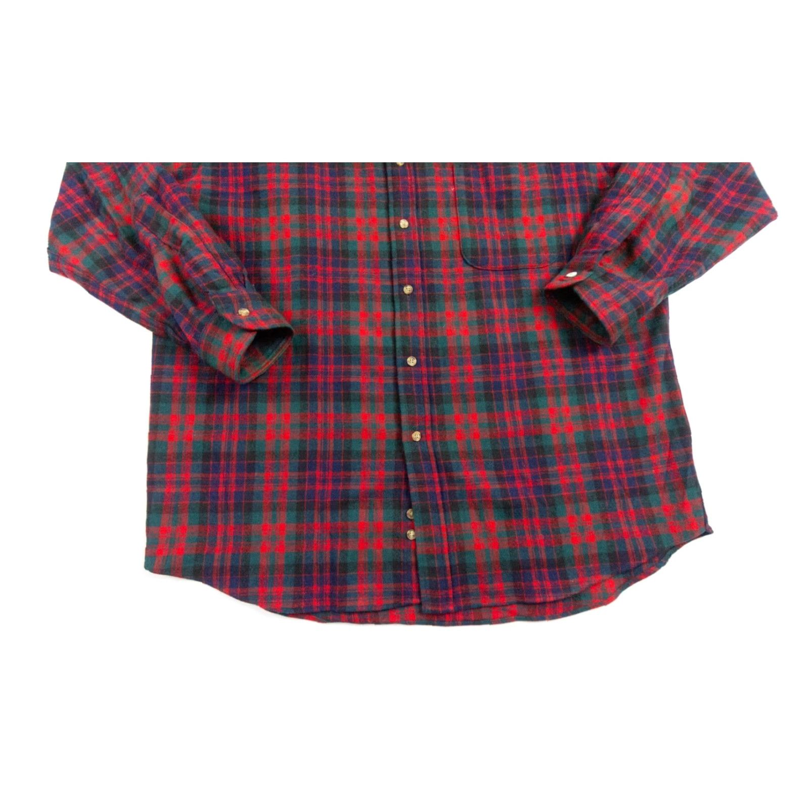 Pendleton VINTAGE Pendleton Flannel Button-Up Shirt Mens Large Red Plaid Wool Outdoors Size US L / EU 52-54 / 3 - 3 Thumbnail