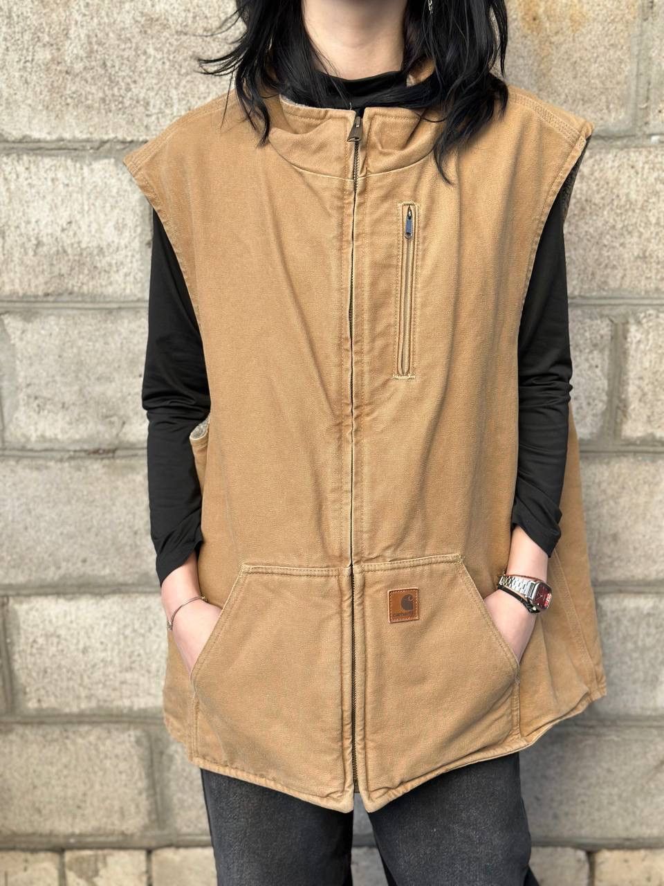 Carhartt VTG Archival Carhartt Vest Work Wear Hype Trend Staff Pick Size US XXL / EU 58 / 5 - 5 Thumbnail
