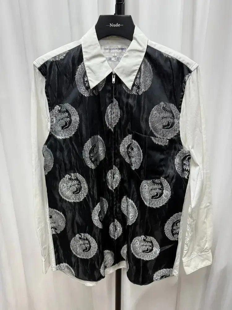 Comme des Garcons SHIRT Comme Des Garcons Shirt Zip-up Shirt-2507 Size US L / EU 52-54 / 3 - 7 Thumbnail